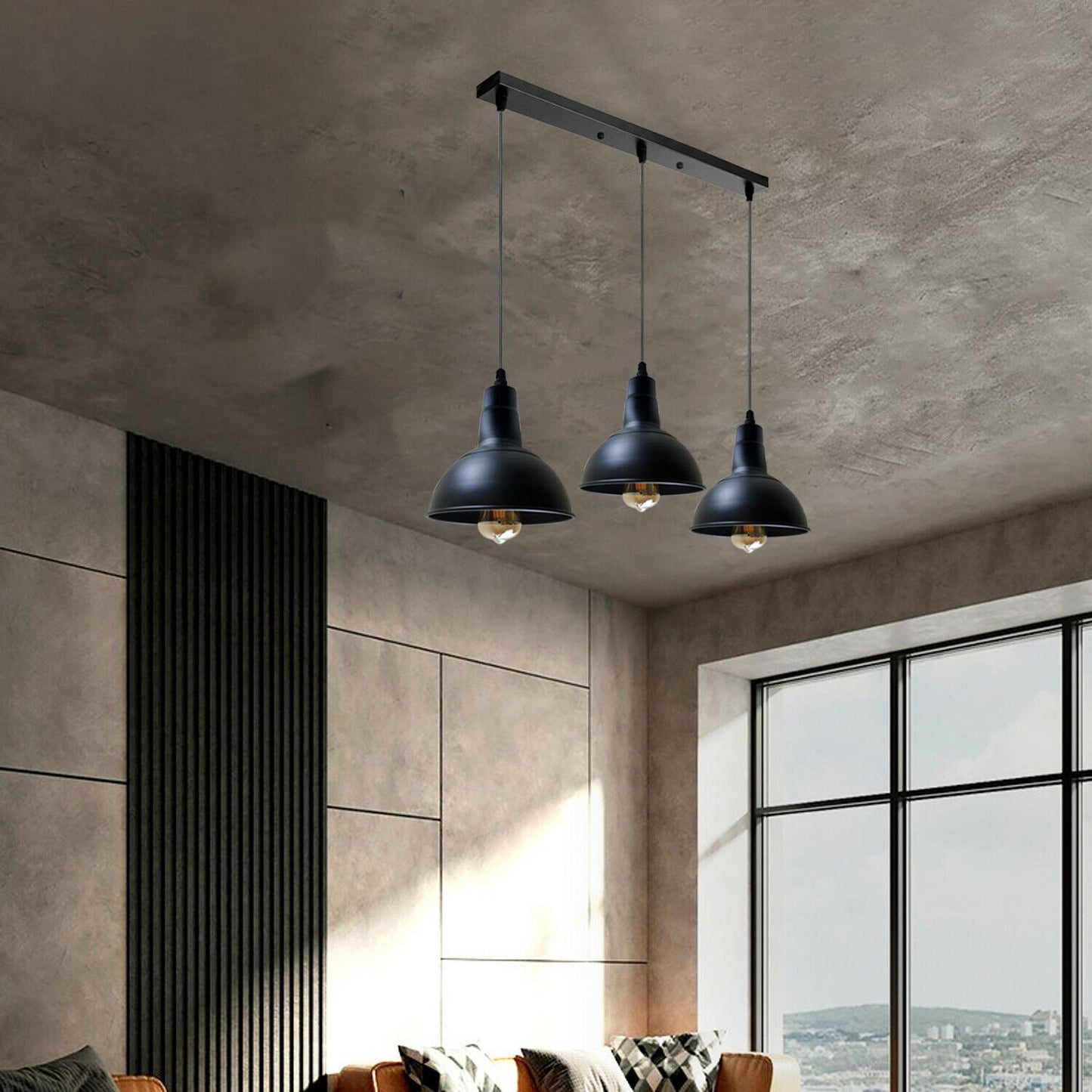 Retro Industrial Chandelier Ceiling Vintage Metal Light Shade Pendant light~1134-17