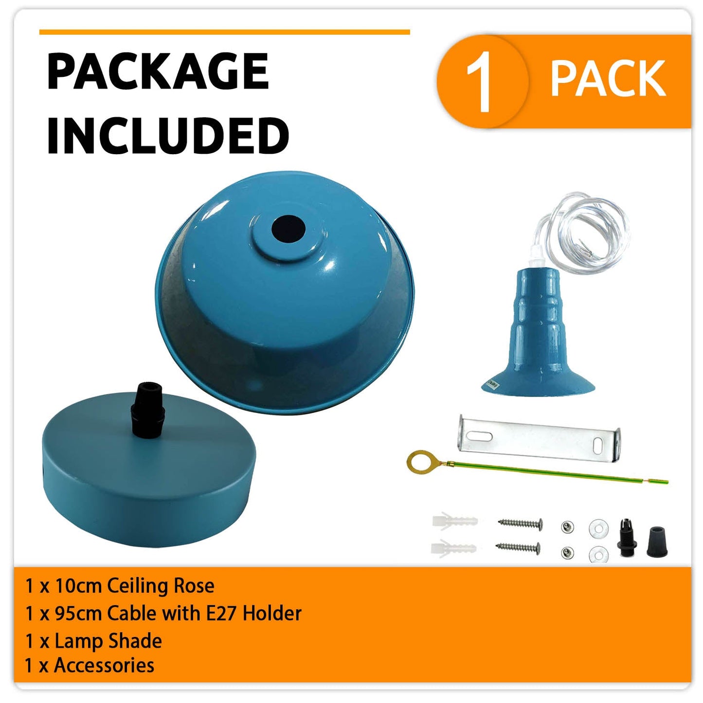 Modern adjustable Hanging bowl Blue pendant Lamp E27 holder~4008-3