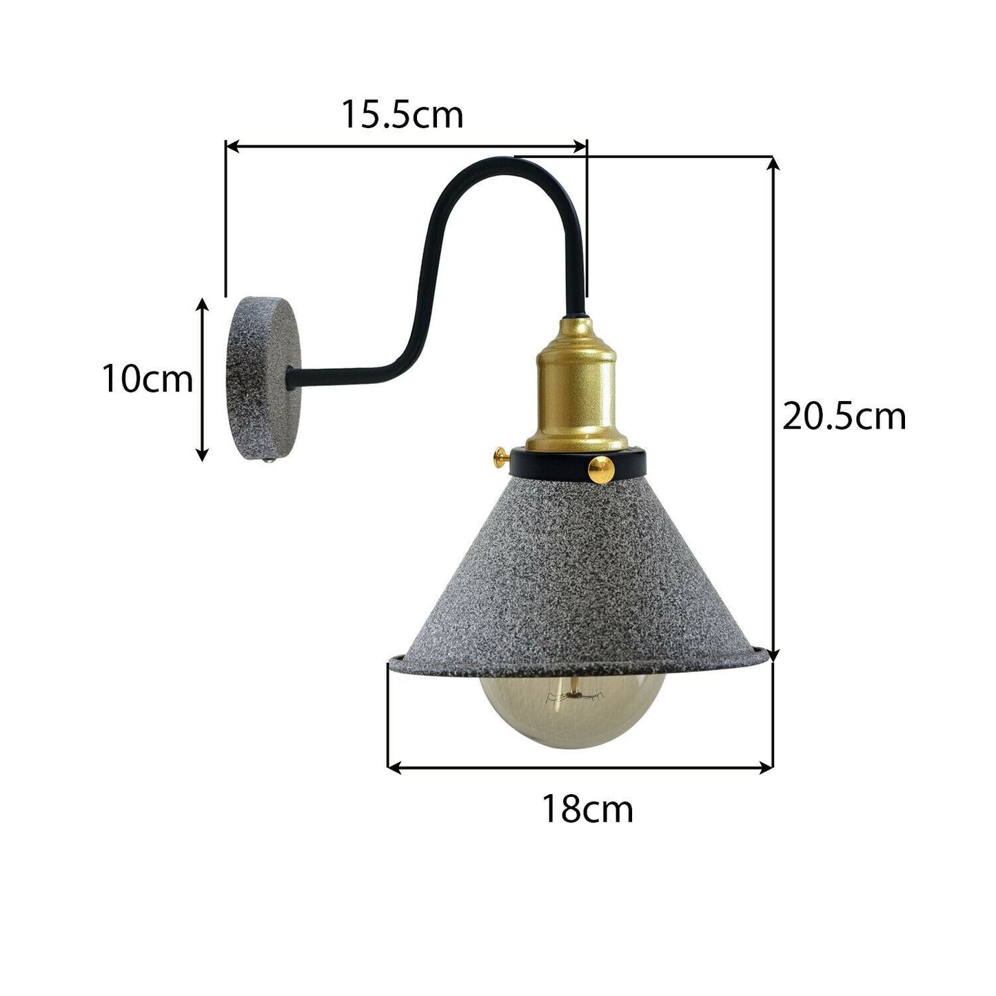 Modern Industrial Vintage Retro Rustic Sconce Wall Light Lamp Fitting Fixture UK~1201-7