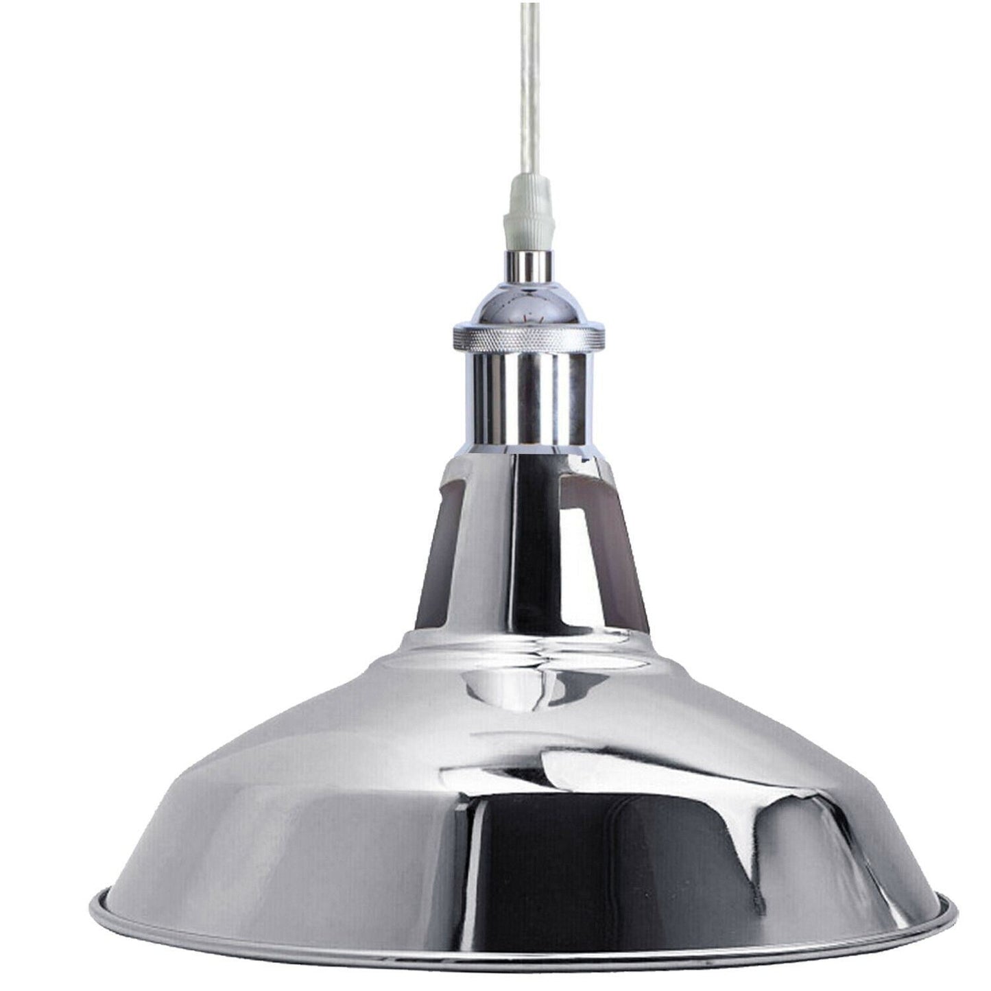 Vintage Modern Metal Ceiling Pendant Light Chrome Hanging Lamp With 95cm Adjustable Wire~1337-20