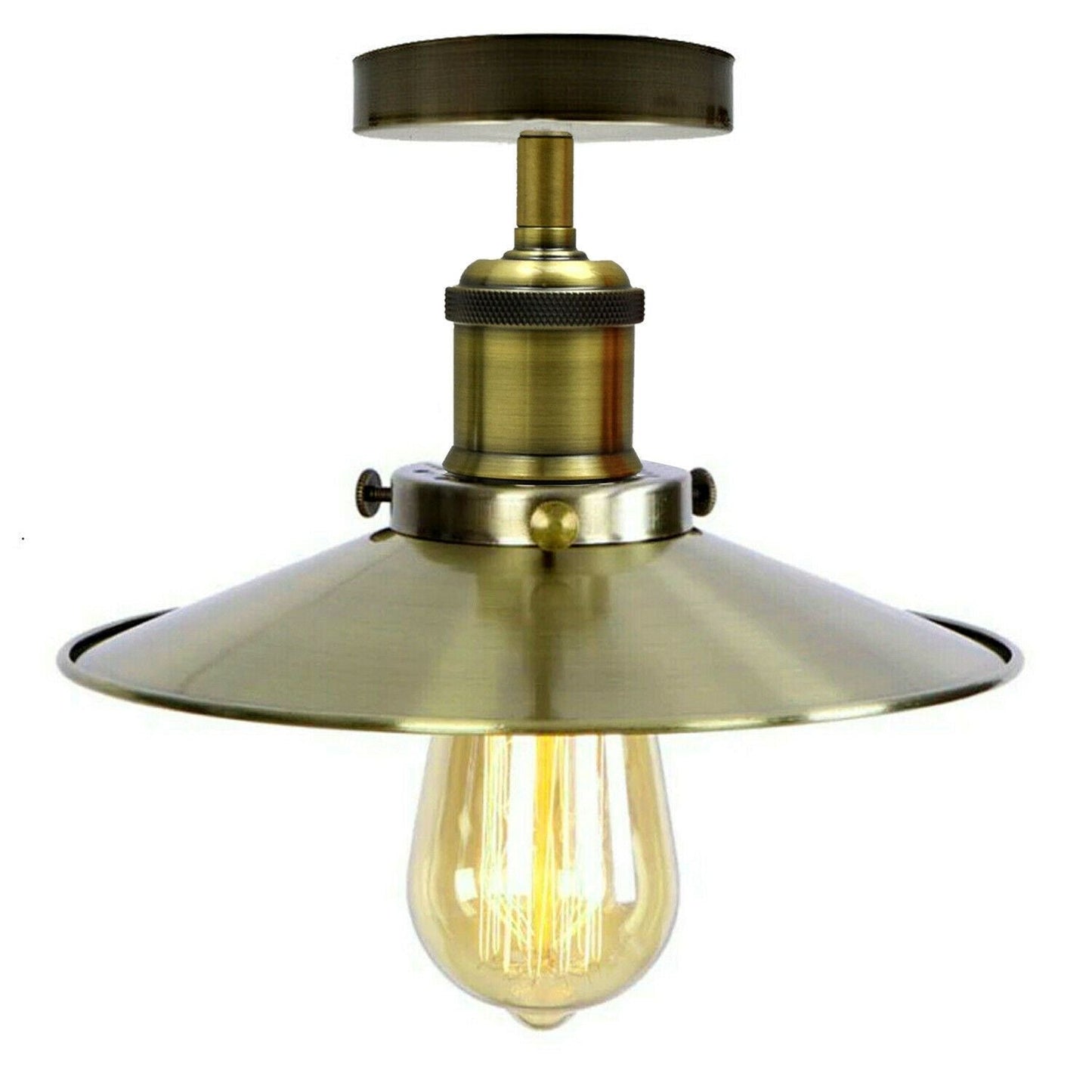 Modern Vintage Industrial Flush Mount Metal Ceiling Light Pendant Light Shade~2202-2