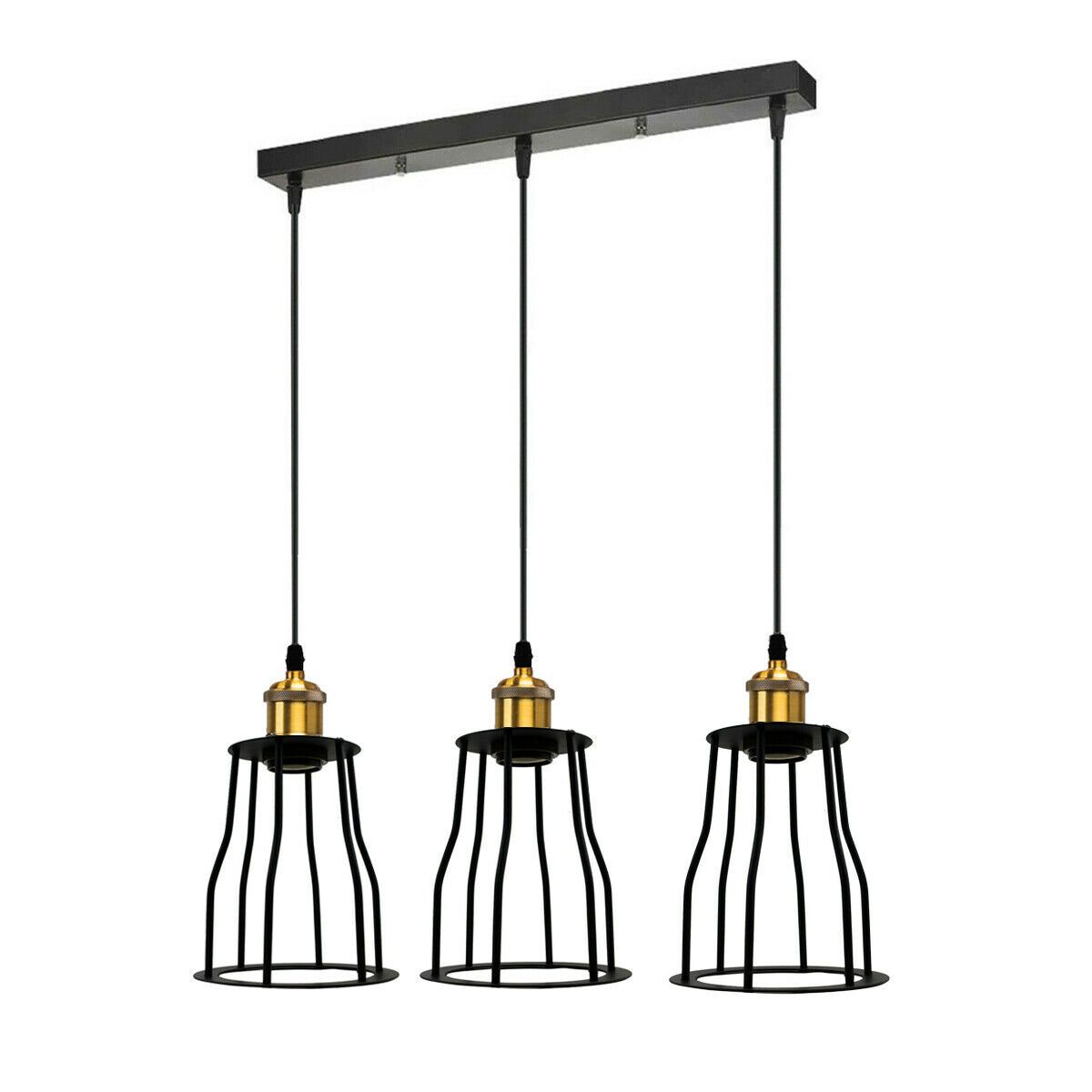 Vintage Pendant Light Shade Industrial Metal Wire Frame Loft Cage Ceiling Light~2024-1