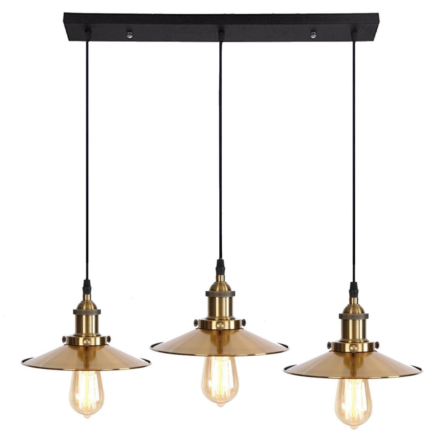 3 Way Modern Ceiling Pendant Cluster Light Fitting Industrial Pendant Lampshade~2139-4