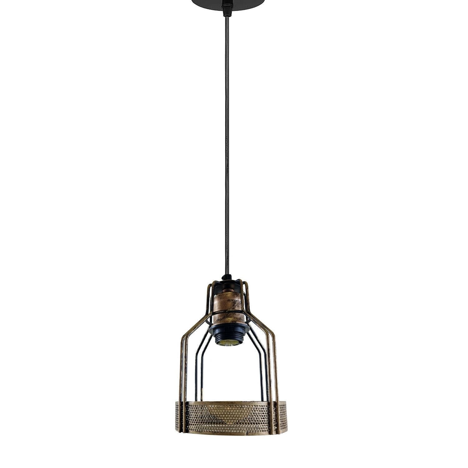 Vintage Retro Industrial Ceiling Pendant Living Room Kitchen Indoor Hanging Lamp Bird Cage Lighting~1202-0