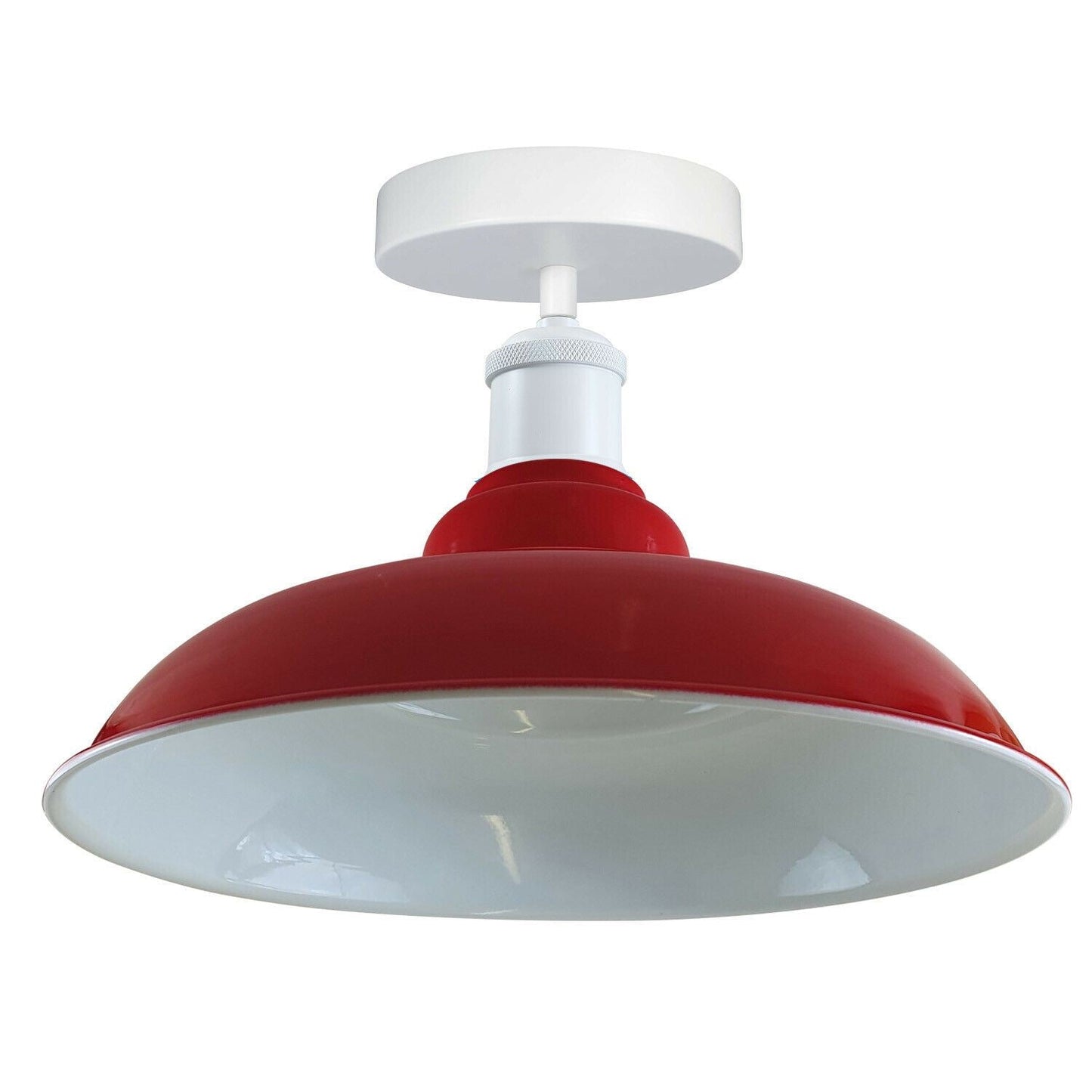 Modern Industrial Style Ceiling Light Fittings Metal Flush Mount Bowl Shape Shade Indoor Lighting, E27 Base~1192-4