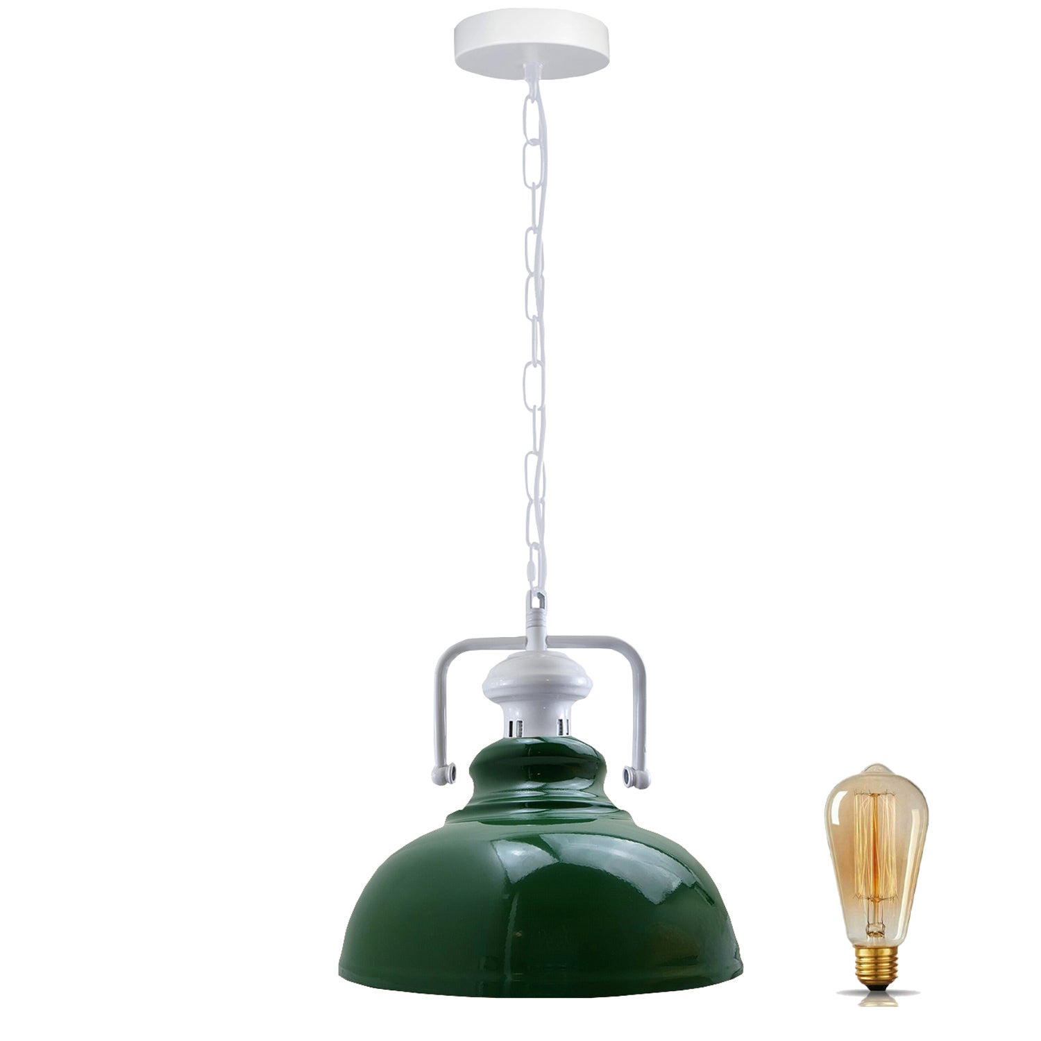 Industrial vintage Metal Retro Barn slotted various colours Indoor Pendant Ceiling Light Fixture~4056-32