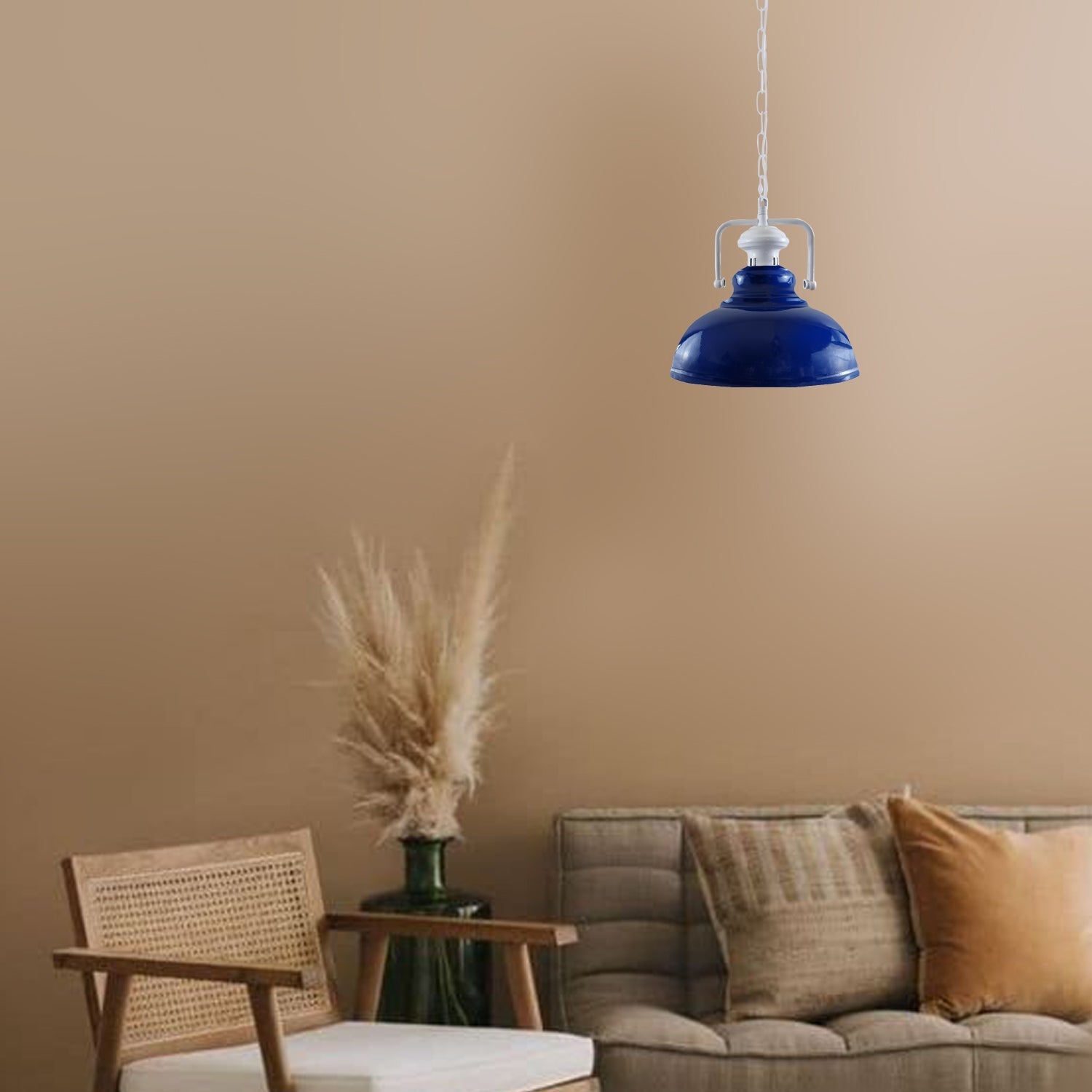 Industrial vintage Metal Retro Barn slotted various colours Indoor Pendant Ceiling Light Fixture~4056-133