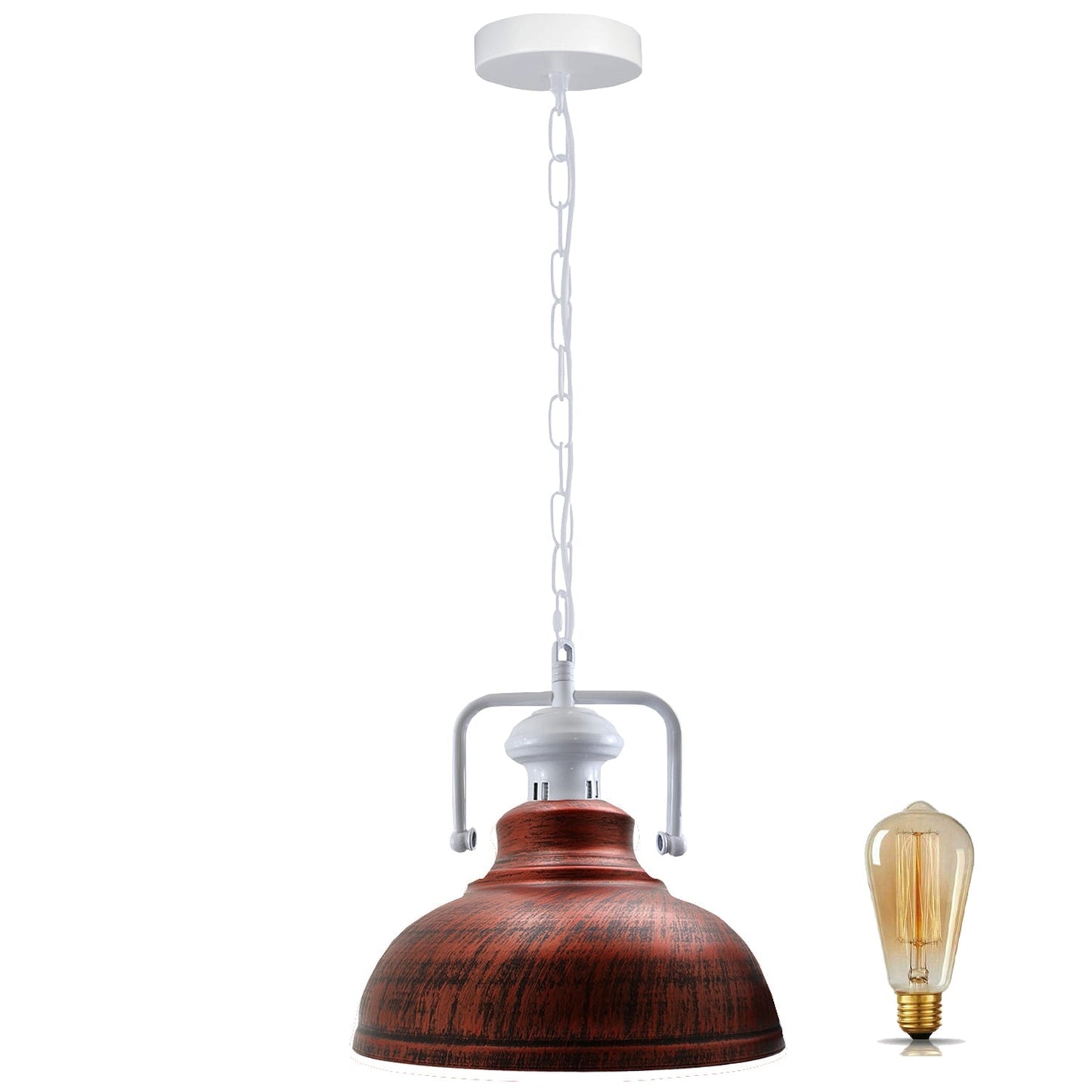 Industrial vintage Metal Retro Barn slotted various colours Indoor Pendant Ceiling Light Fixture~4056-26