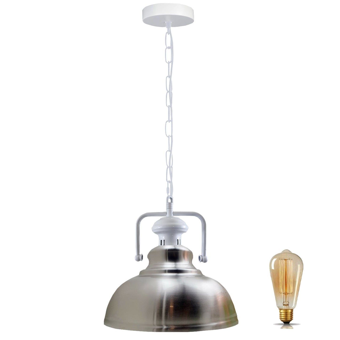 Industrial vintage Metal Retro Barn slotted various colours Indoor Pendant Ceiling Light Fixture~4056-25