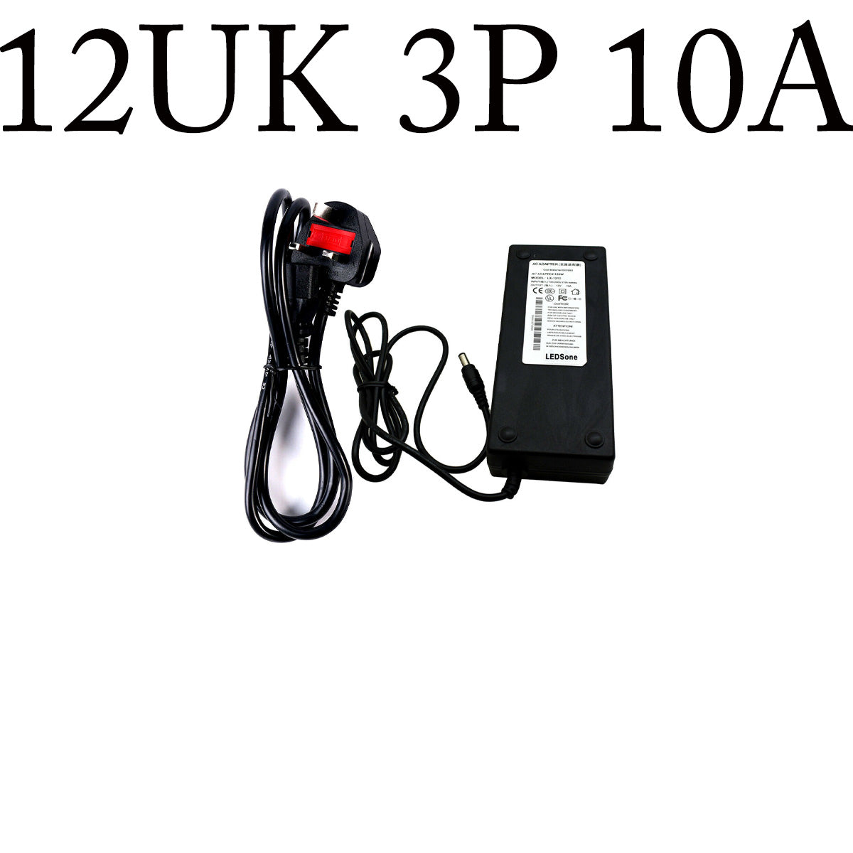 Universal Power Adapters AC 100-240V to DC 12V Power Adapter, UK Plug Cord Switching Power Supply~4090-0