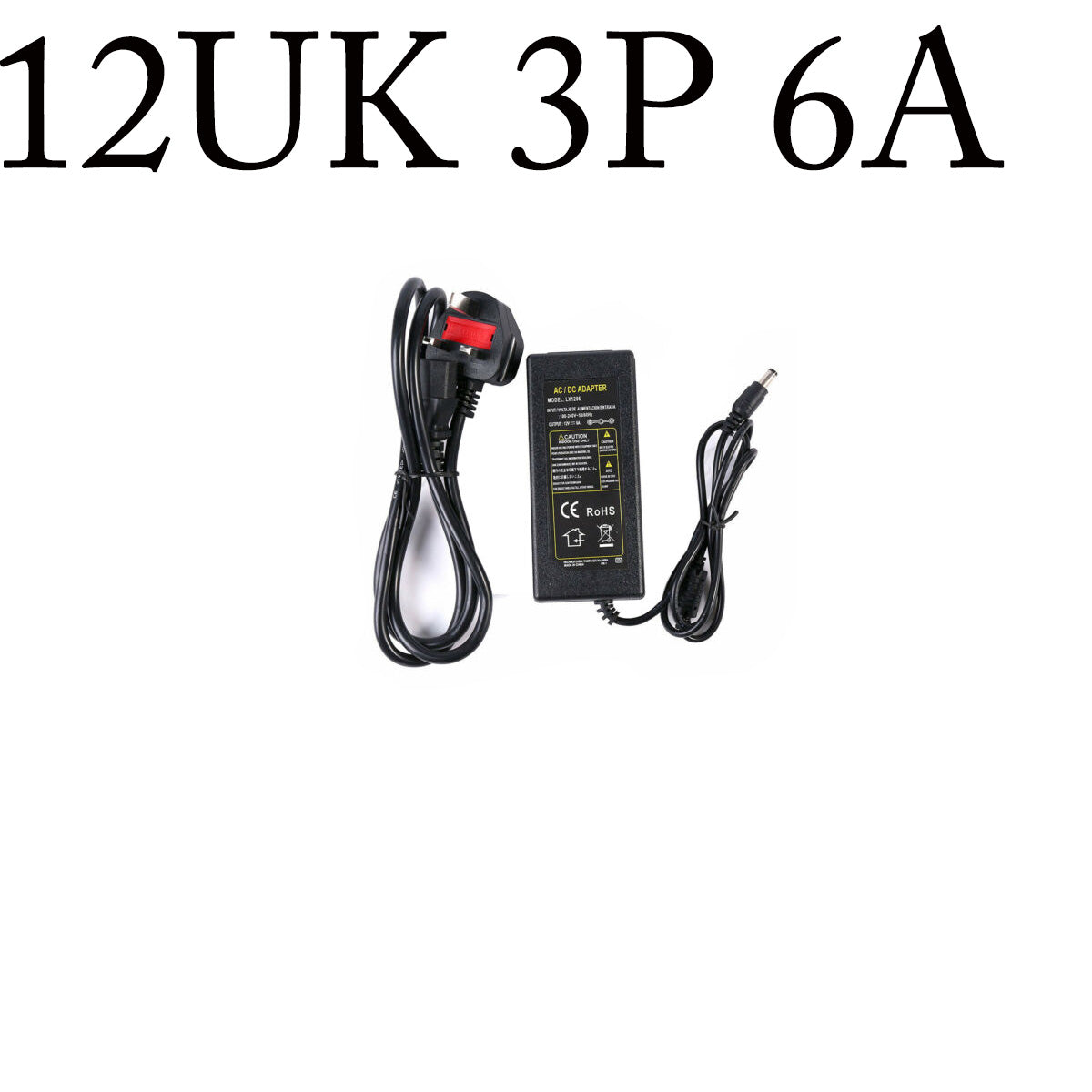 Universal Power Adapters AC 100-240V to DC 12V Power Adapter, UK Plug Cord Switching Power Supply~4090-2