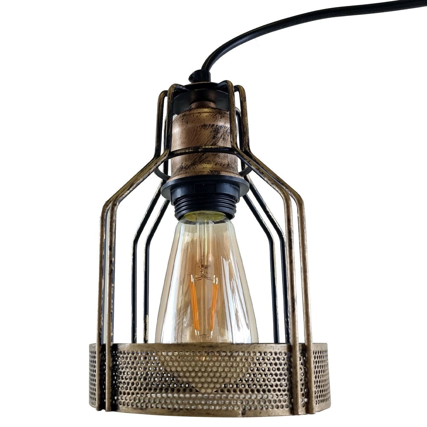 Vintage Retro Industrial Ceiling Pendant Living Room Kitchen Indoor Hanging Lamp Bird Cage Lighting~1202-8