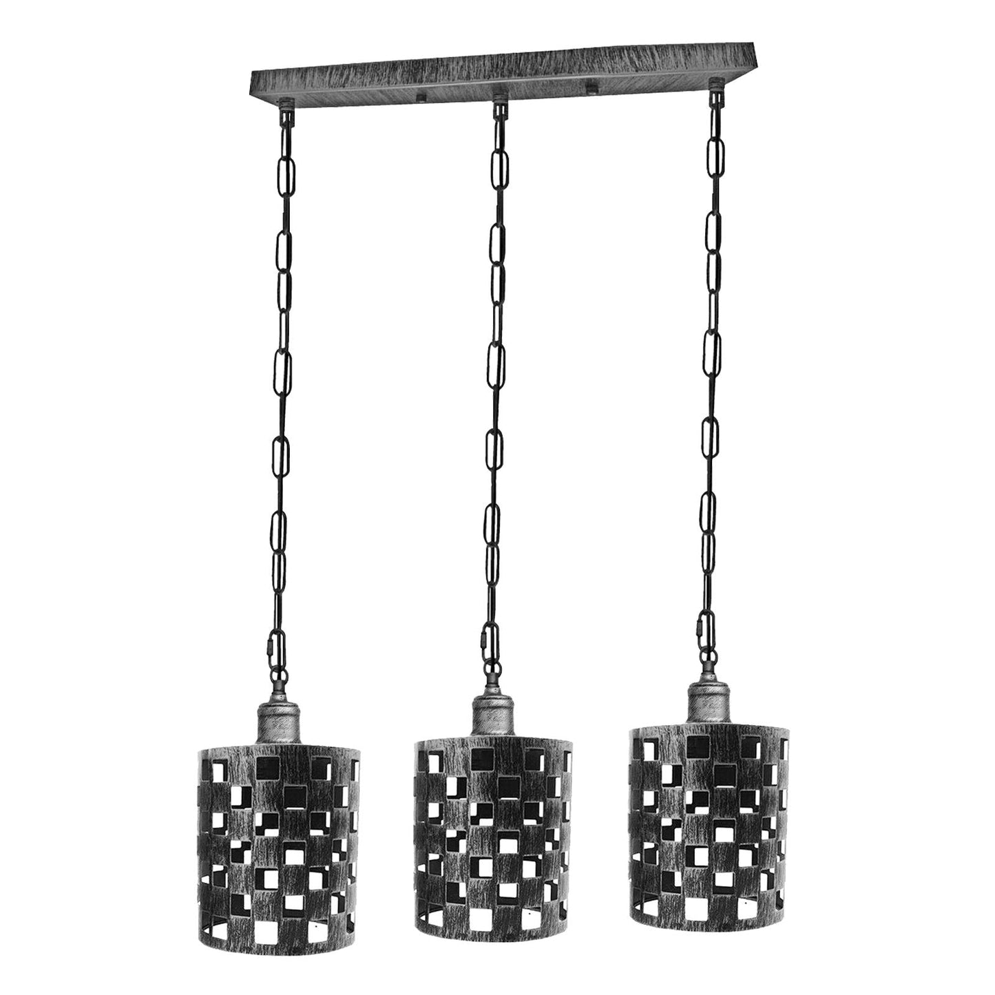 Industrial Vintage Retro Drum Cylinder shape Various colours Metal Ceiling 3 way rectangle Pendant cage Lights E27~4001-2