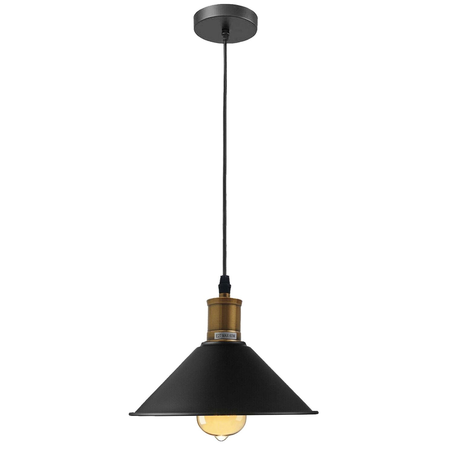 Vintage Industrial Ceiling Pendant Light Retro Loft Style Metal Shade Lamp~1420-5