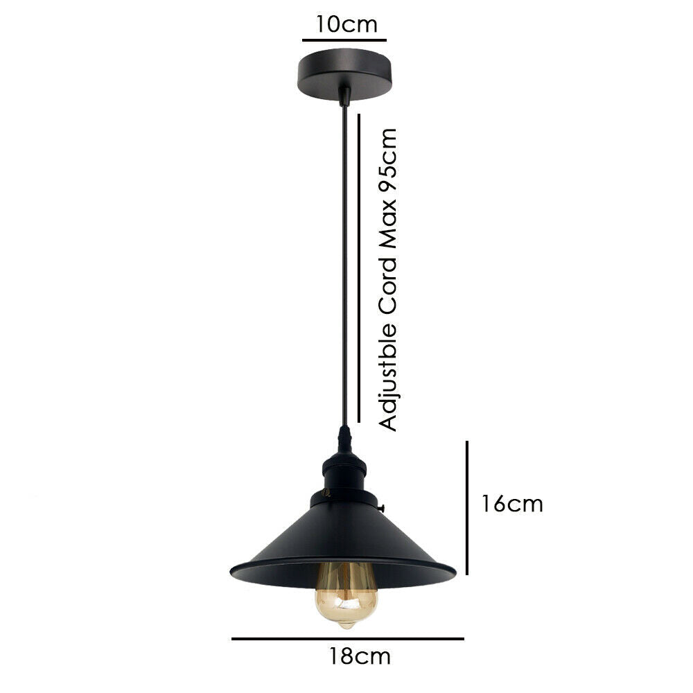 Industrial Light Shades Loft Style Metal Ceiling Pendant Lampshade~2811-1