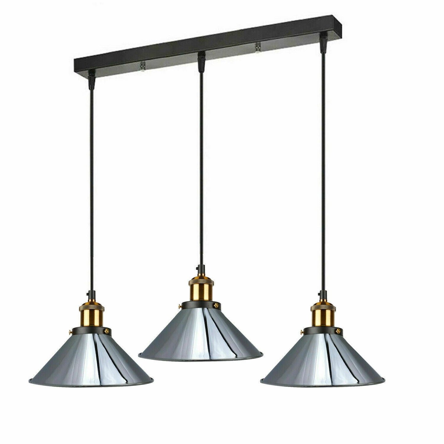 Ceiling Pendant Light Modern Style 3 Cluster Metal Lampshade Colour Light Shades~1323-0