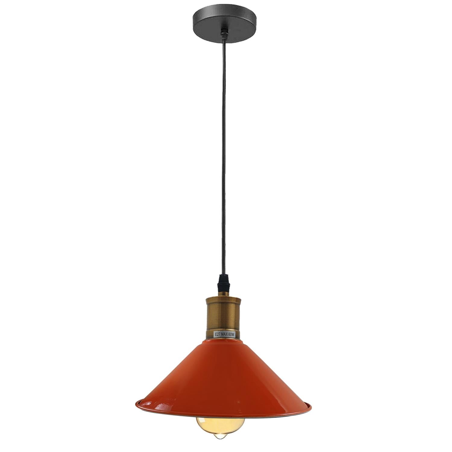 Vintage Industrial Ceiling Pendant Light Retro Loft Style Metal Shade Lamp~1420-11