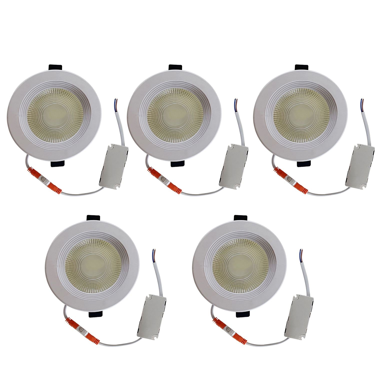 LED Round Recessed Indoor Ceiling Panel down Light Cool White For Hotel, Office, Library, Cellar~1311-7