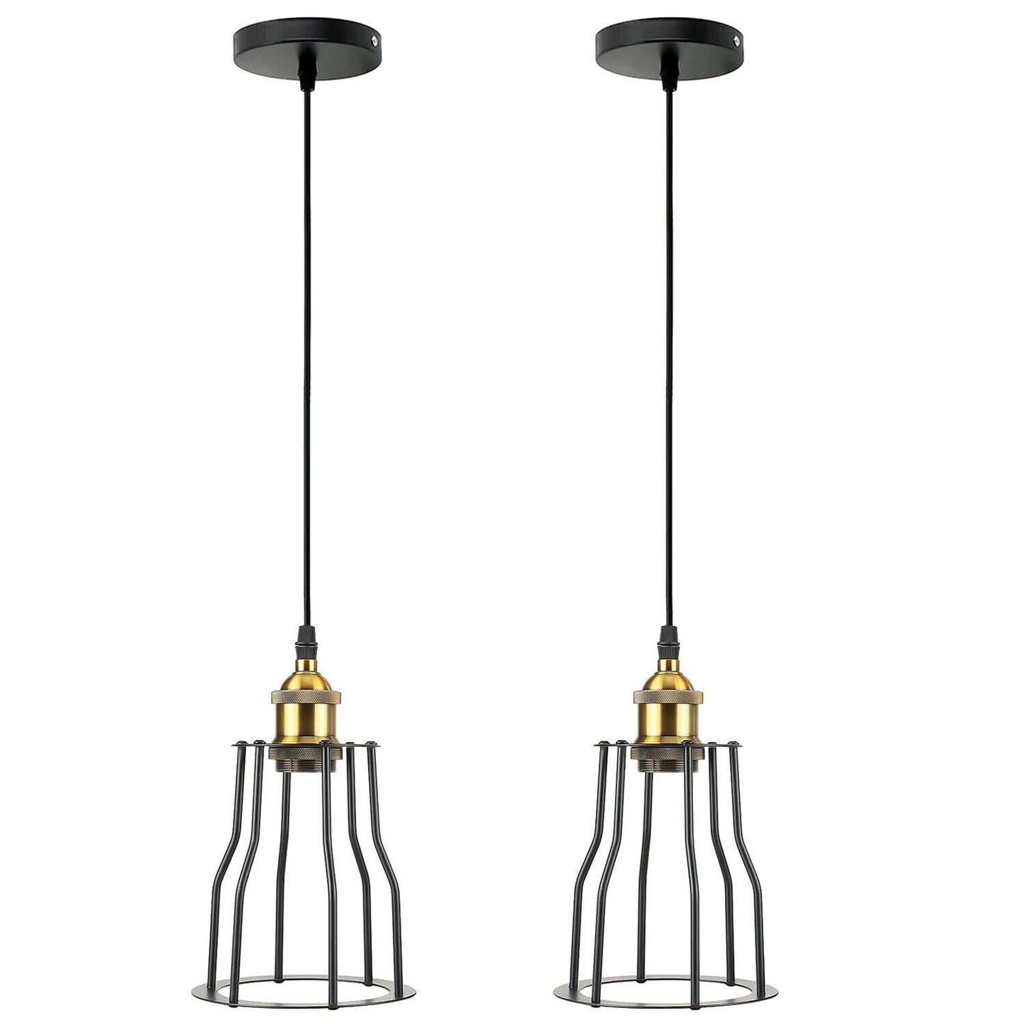 Vintage Industrial Modern Retro Loft Cage Ceiling Lamp Cage Pendant Lights~1417-3