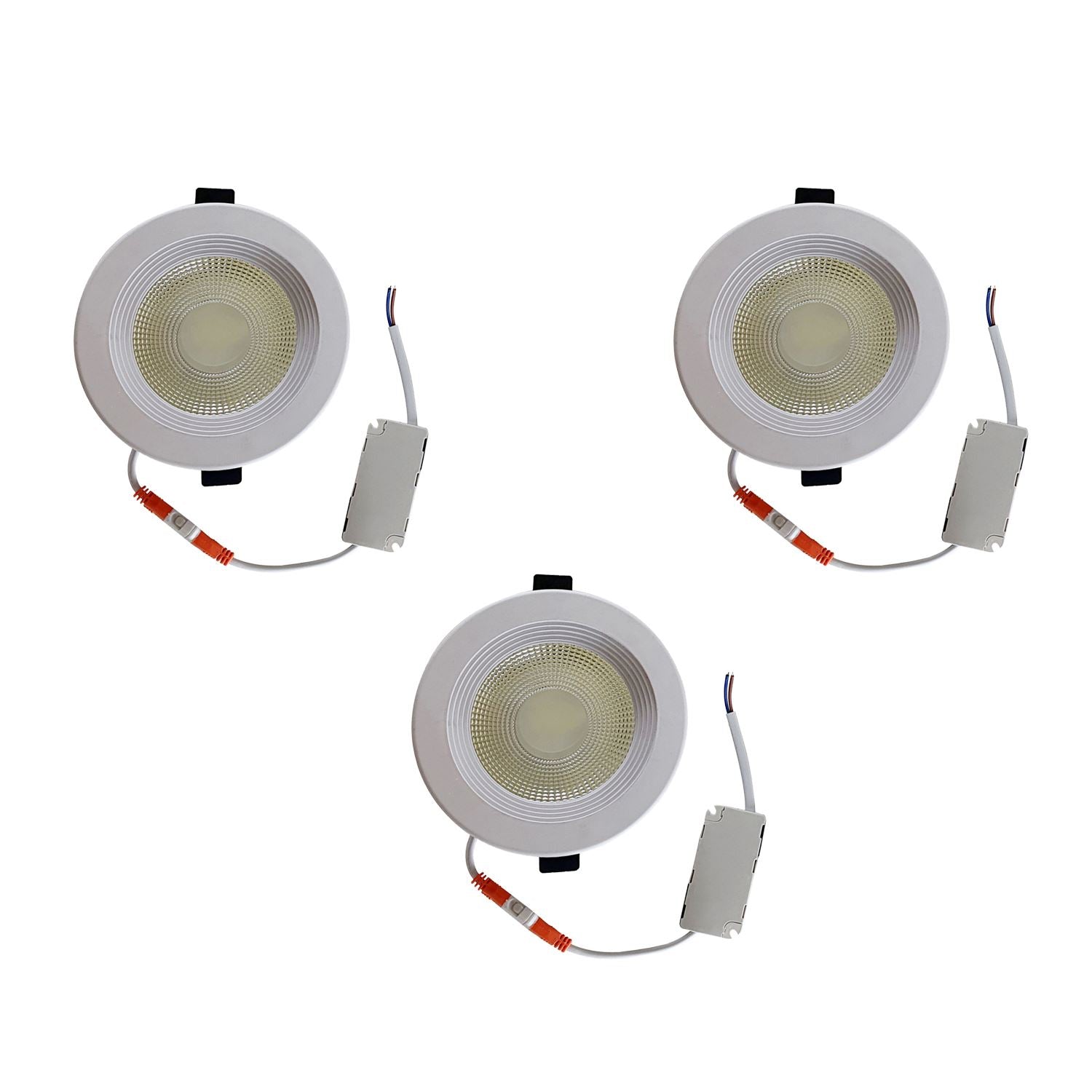 LED Round Recessed Indoor Ceiling Panel down Light Cool White For Hotel, Office, Library, Cellar~1311-2