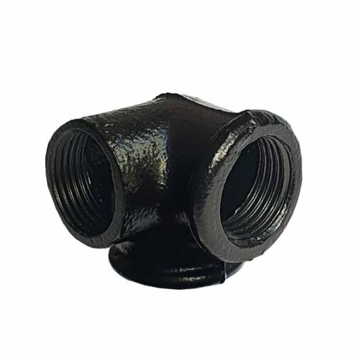 3/4 BSP MALLEABLE iron pipe BLACK Painted STEAM PUNK Cast Iron pipe fitting~3611-5