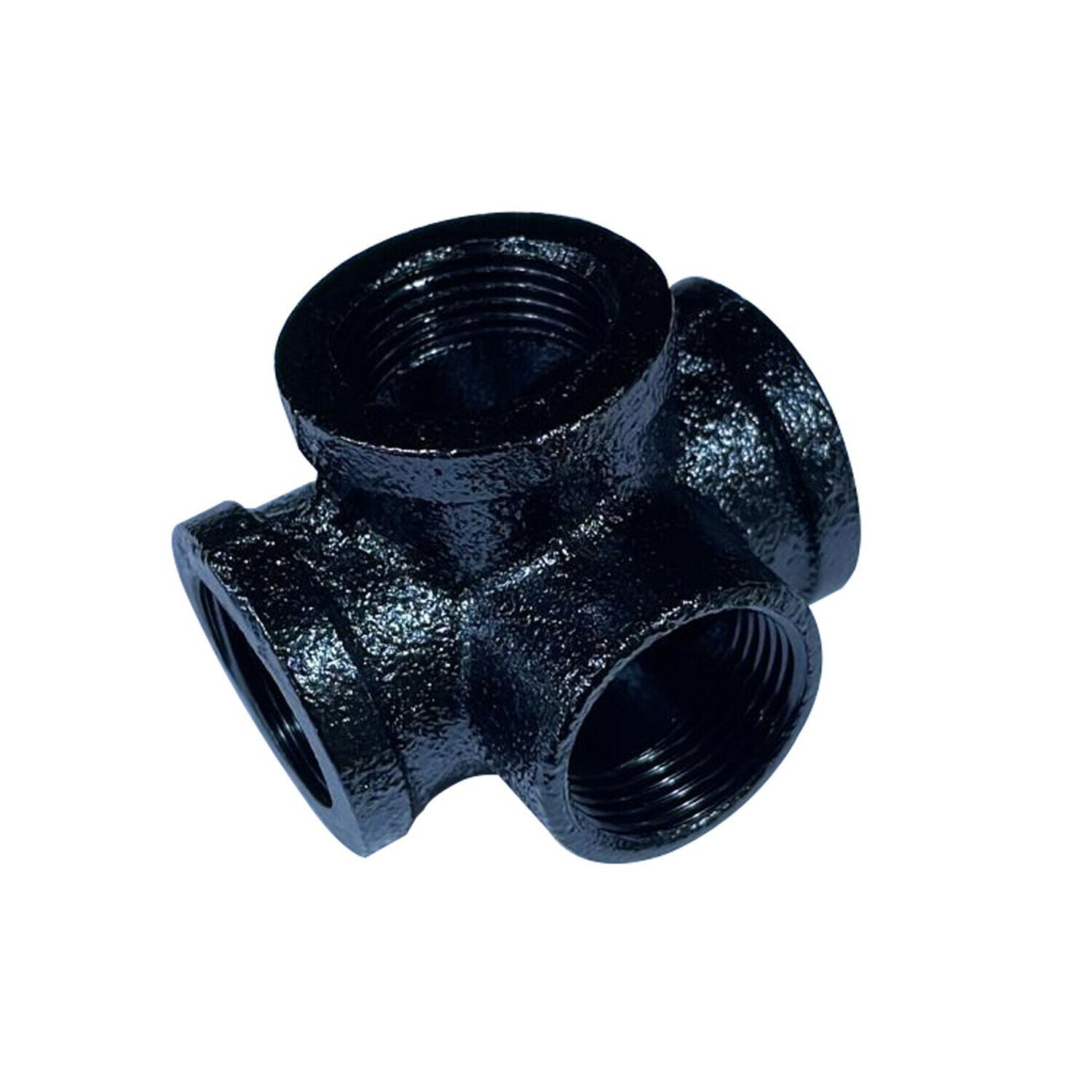 3/4 BSP MALLEABLE iron pipe BLACK Painted STEAM PUNK Cast Iron pipe fitting~3611-6