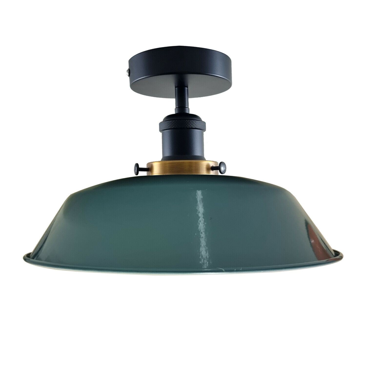 Modern Industrial Ceiling Light Fitting Flush Mount Light Metal Shade~1228-2