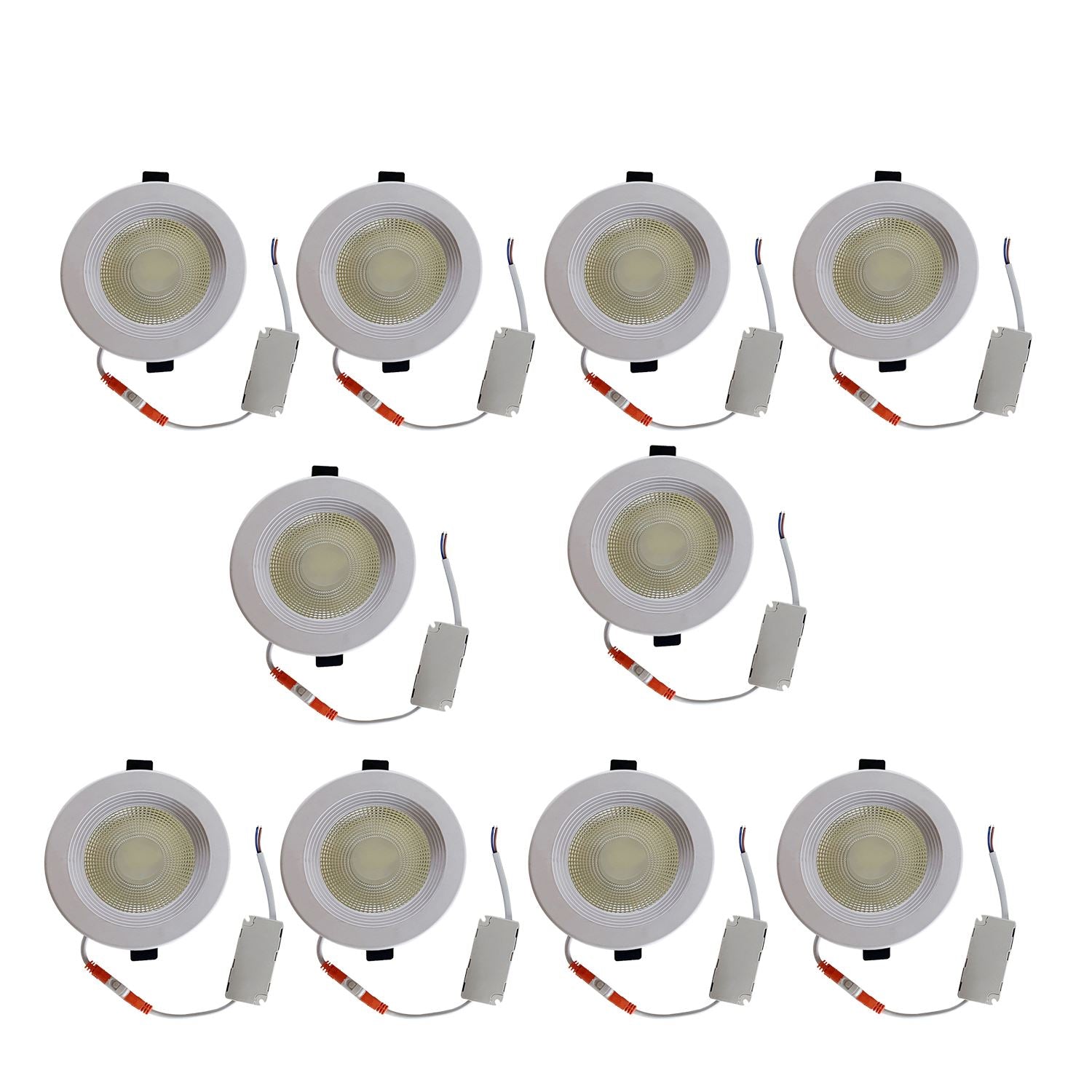 LED Round Recessed Indoor Ceiling Panel down Light Cool White For Hotel, Office, Library, Cellar~1311-16