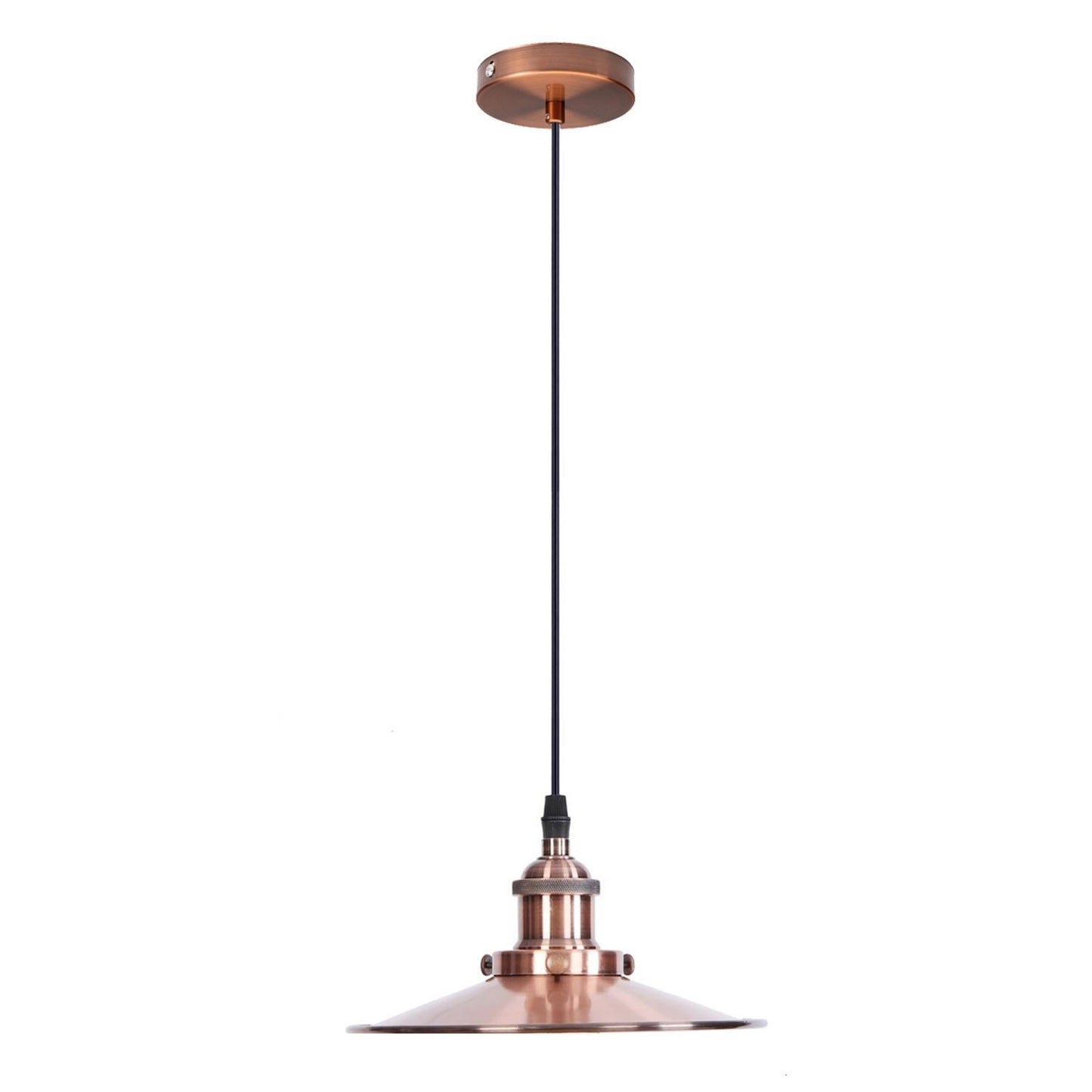 vintage industrial metal retro ceiling pendant light copper shade~1297-3