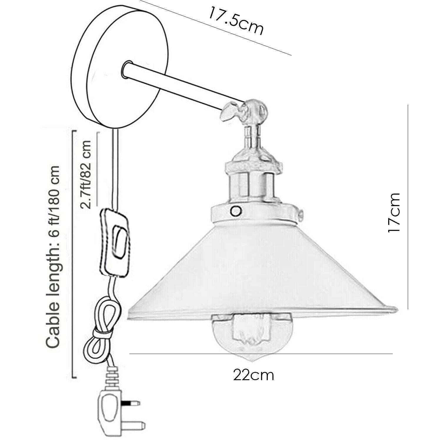 Retro Wall Lights E27 Adjustable Wall Arm Industrial Wall Light Fixtures Sconce Lamp for Loft Coffee Bar~1279-7