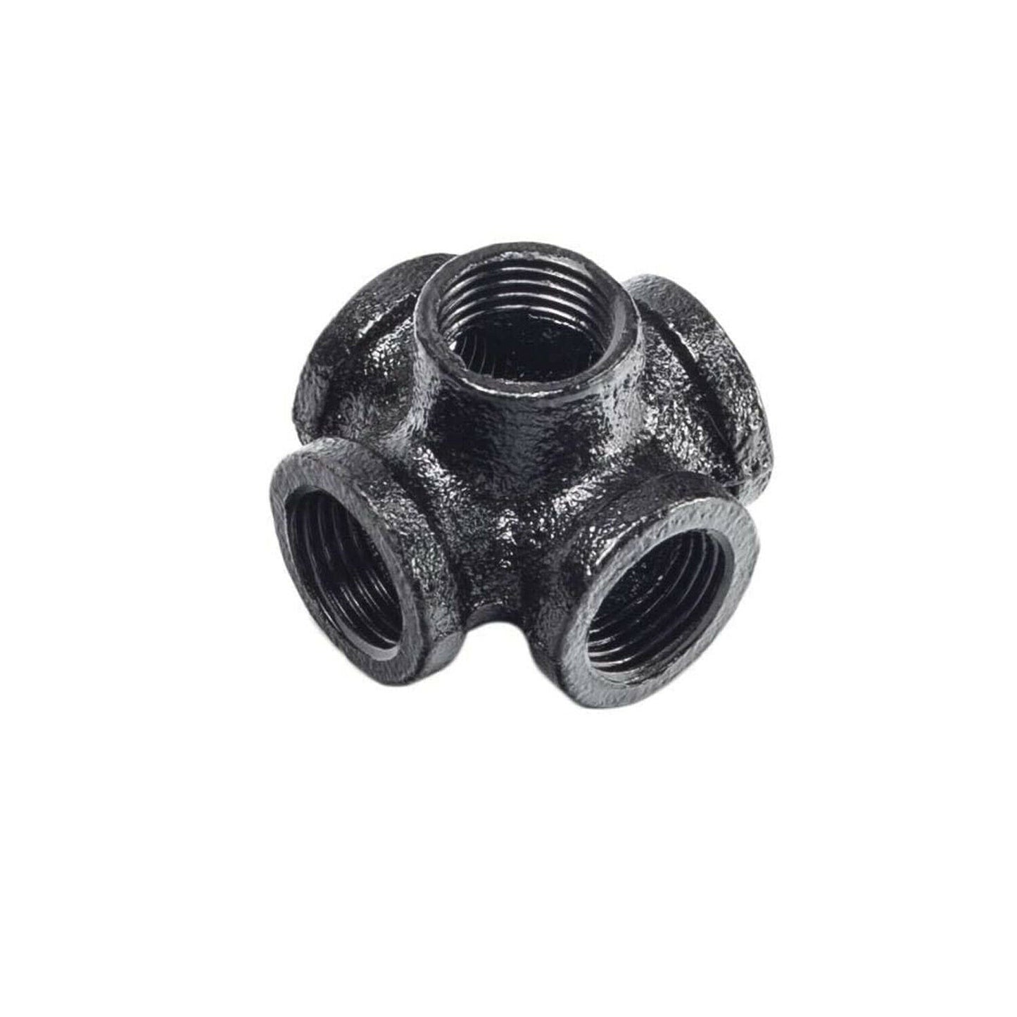 3/4 BSP MALLEABLE iron pipe BLACK Painted STEAM PUNK Cast Iron pipe fitting~3611-7