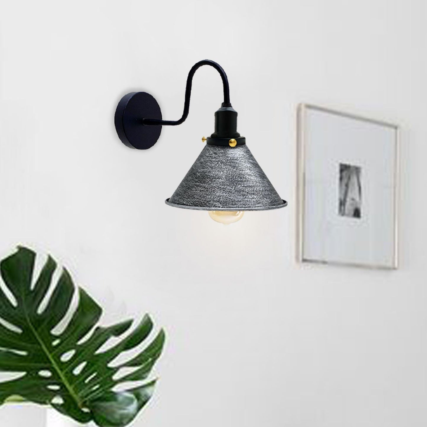 Industrial Metal Wall Light Fitting Vintage Cone shape Wall Sconce~3388-34