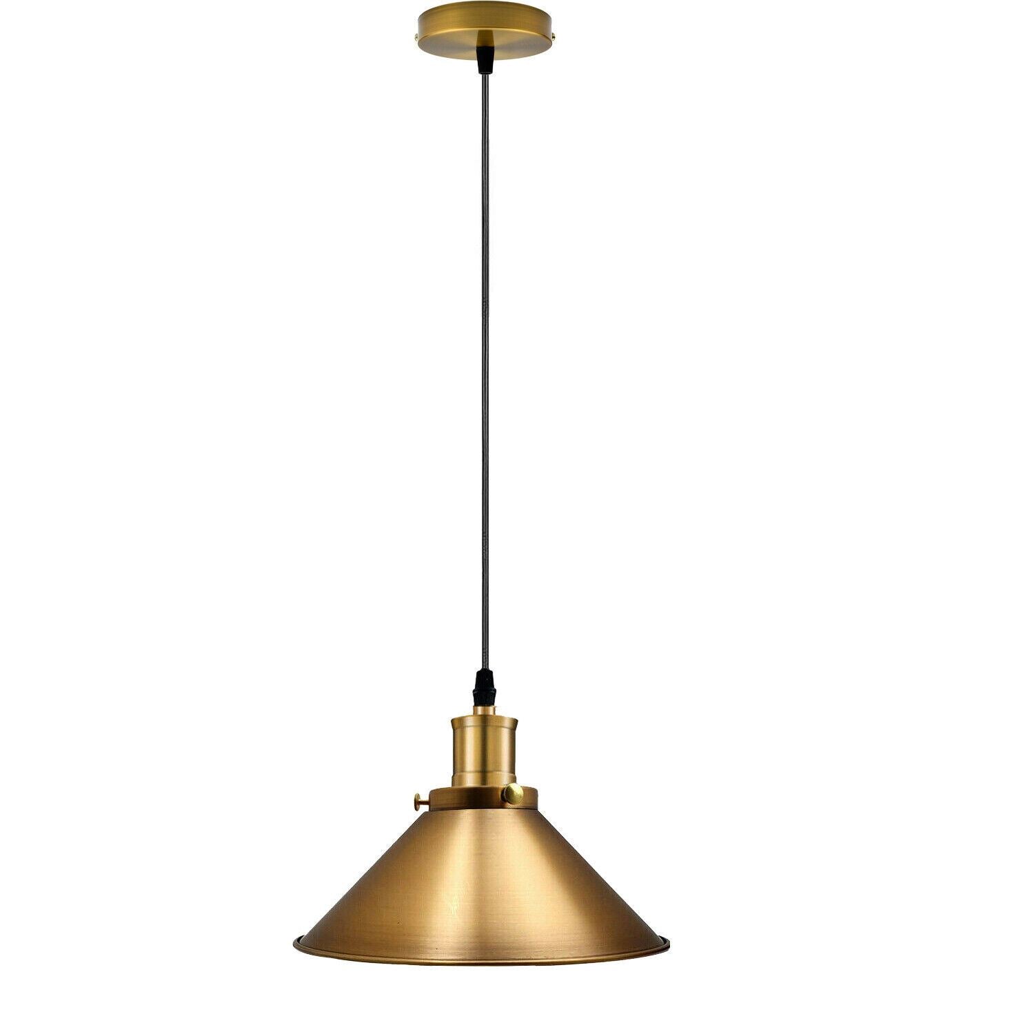 Modern Industrial Style Metal Cage Single Pendant Light Yellow brass Ceiling Light Fixture~1262-0