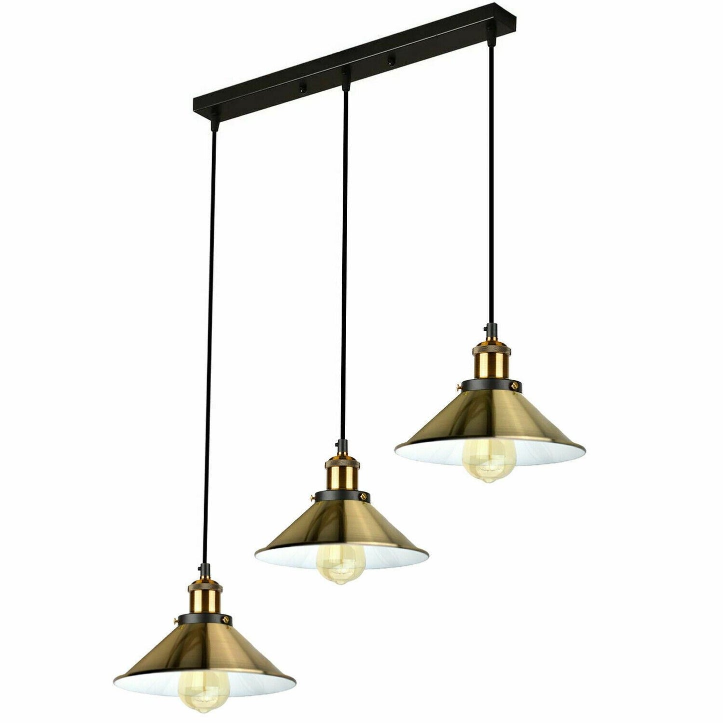 Ceiling Pendant Light Modern Style 3 Cluster Metal Lampshade Colour Light Shades~1323-8