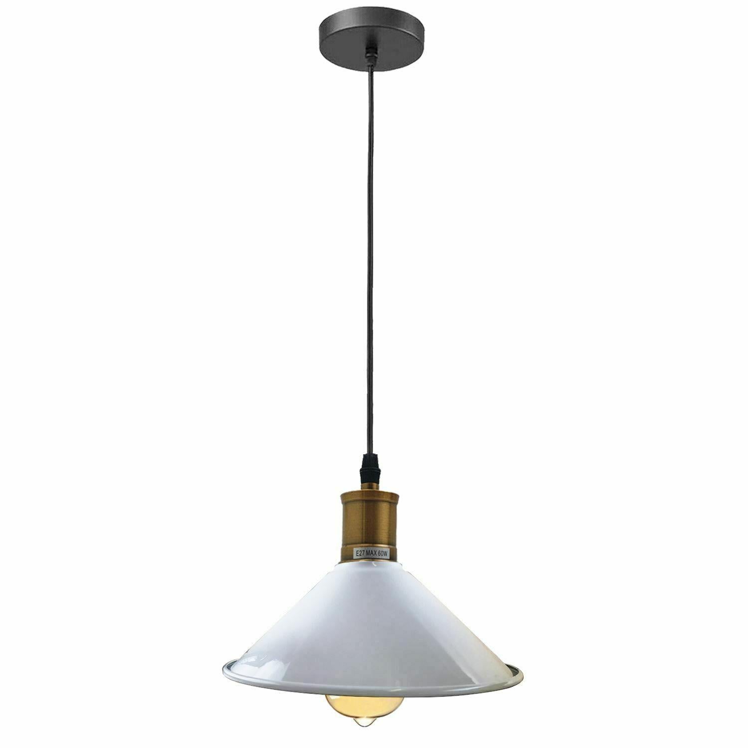 Vintage Industrial Ceiling Pendant Light Retro Loft Style Metal Shade Lamp~1420-31