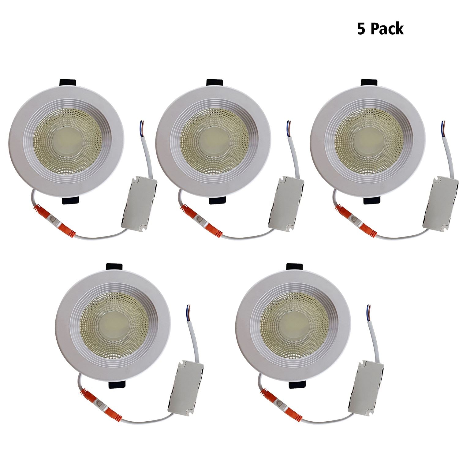 LED Round Recessed Indoor Ceiling Panel down Light Cool White For Hotel, Office, Library, Cellar~1311-19