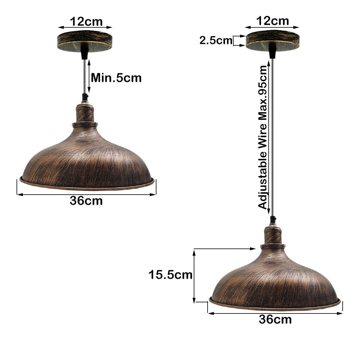 Industrial Retro Ceiling Pendant Light~1475-8