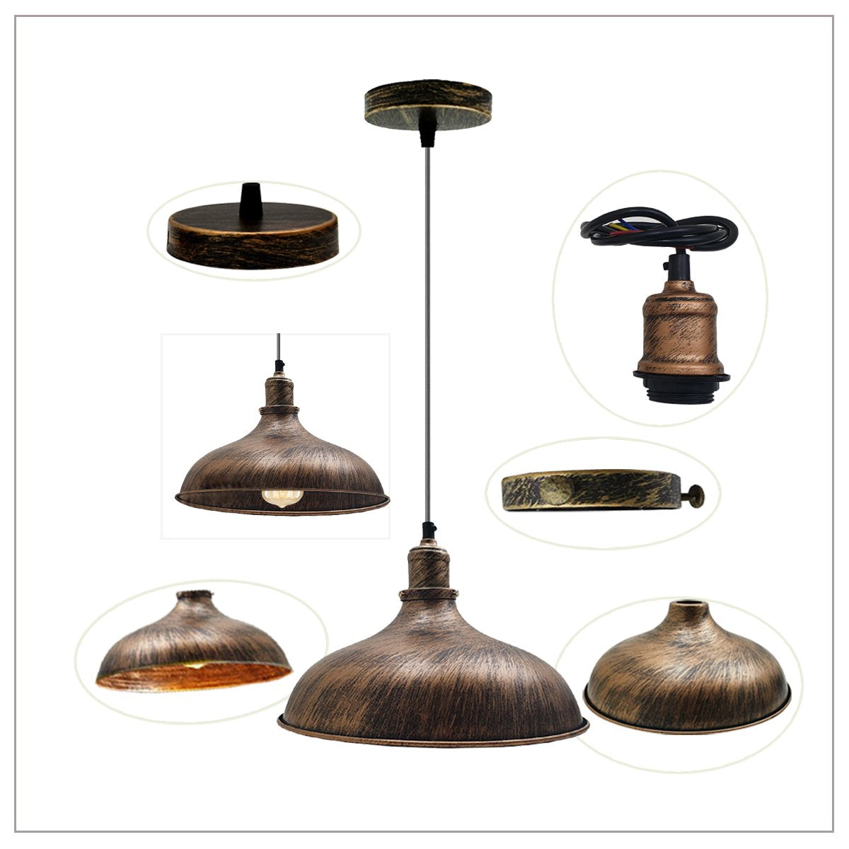 Industrial Retro Ceiling Pendant Light~1475-13