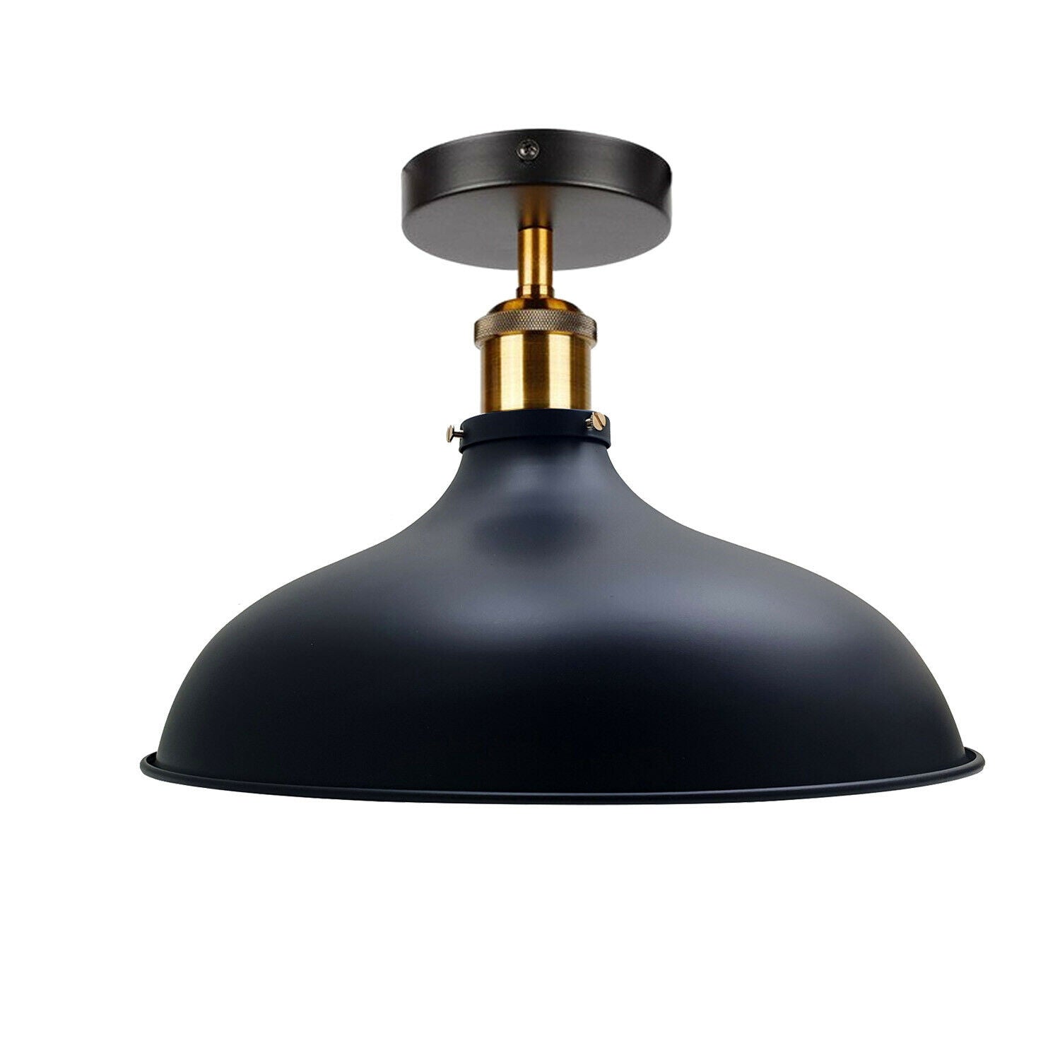 Semi Flush Mount Ceiling Light Fitting, Metal Light Shade Pendant Lighting Lamp, For Bars, Restaurants, Kitchen~1300-7