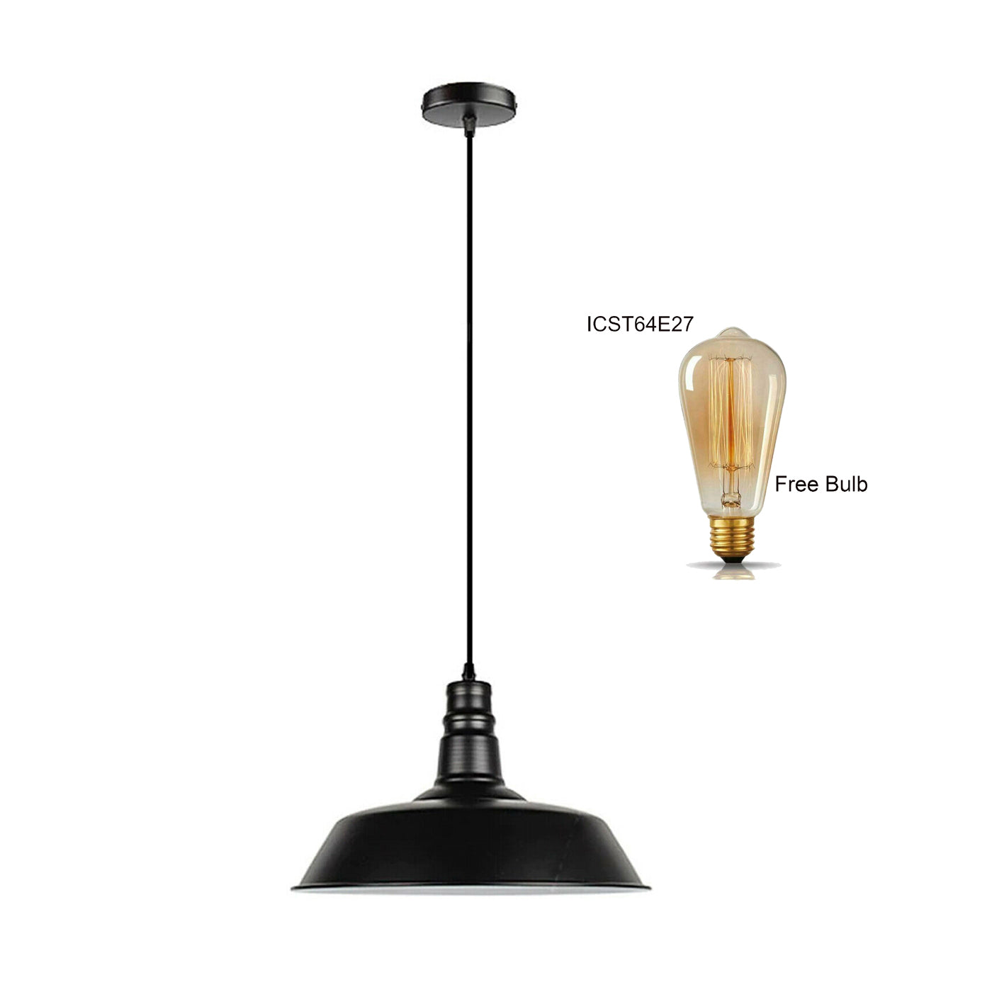 Metal Bowl Shade Pendant Light Chandelier Decorative Hanging Lamp Pendant Lighting Adjustable~1277-2