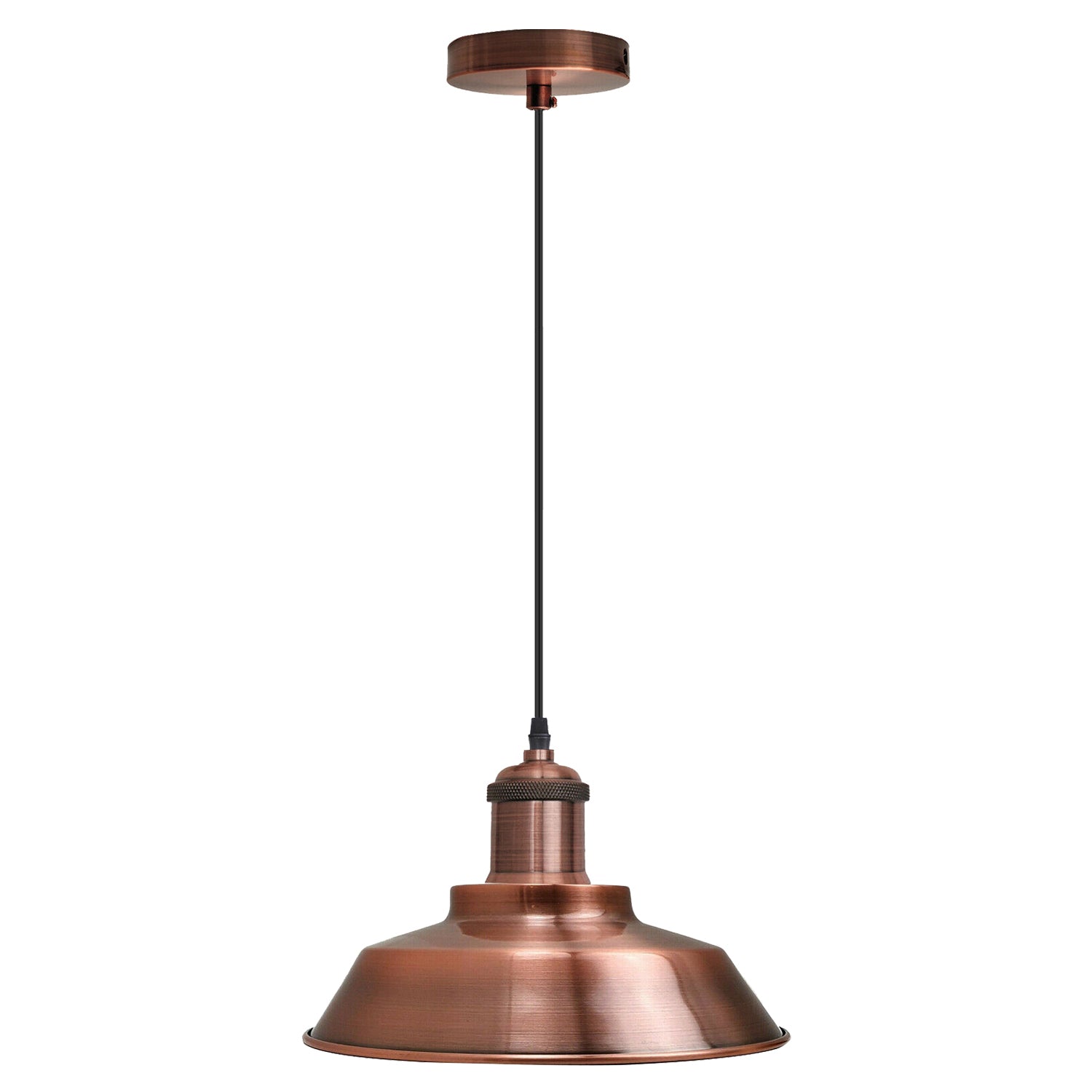 vintage industrial metal retro ceiling pendant light copper shade~1297-2