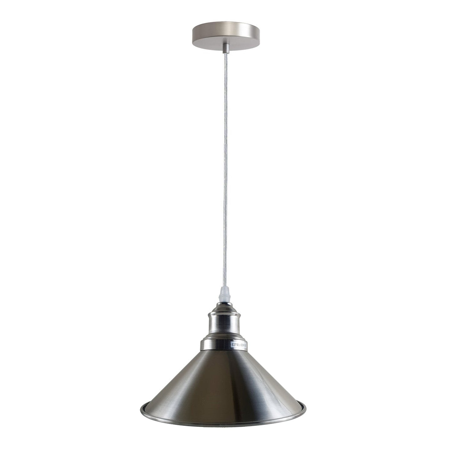 Pendant Lighting Metal Industrial Vintage Hanging Ceiling, Satin Nickel, for Kitchen Home Lighting~1268-11