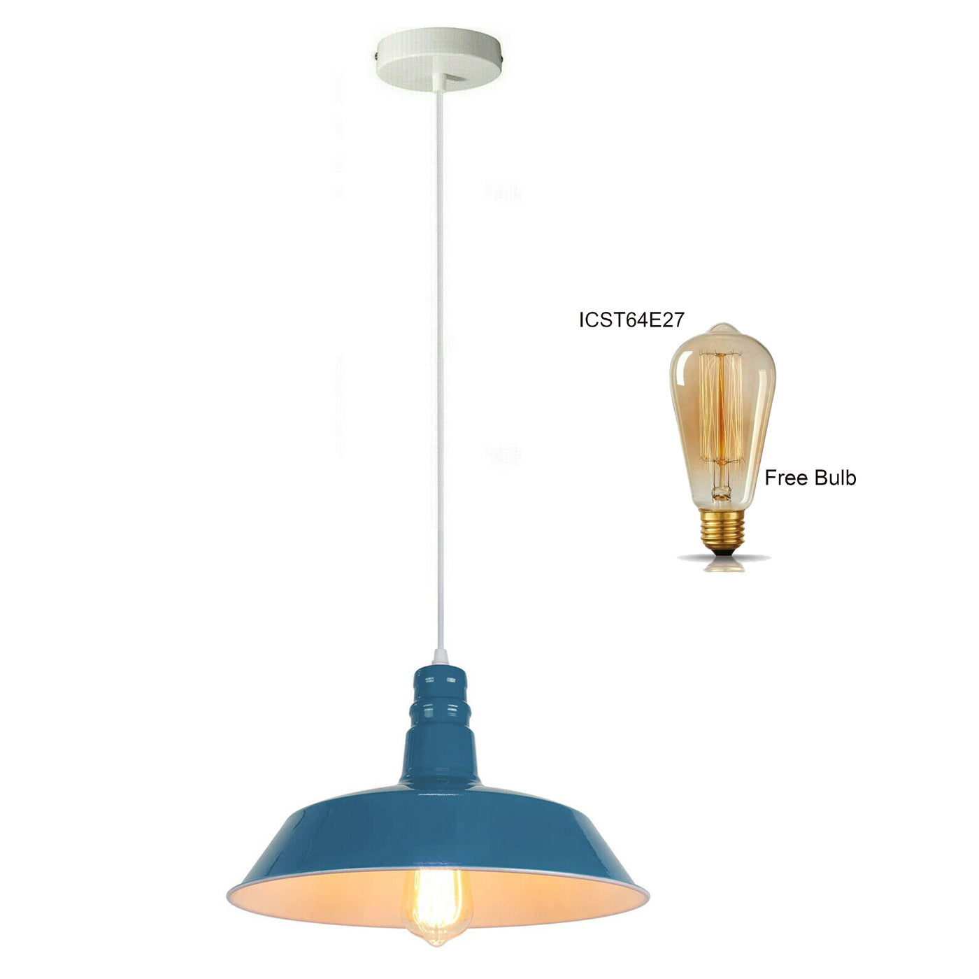 Metal Bowl Shade Pendant Light Chandelier Decorative Hanging Lamp Pendant Lighting Adjustable~1277-4