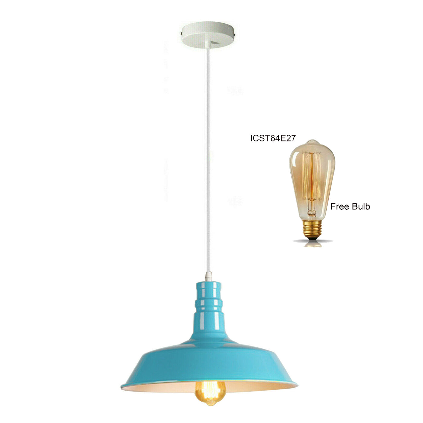 Metal Bowl Shade Pendant Light Chandelier Decorative Hanging Lamp Pendant Lighting Adjustable~1277-5