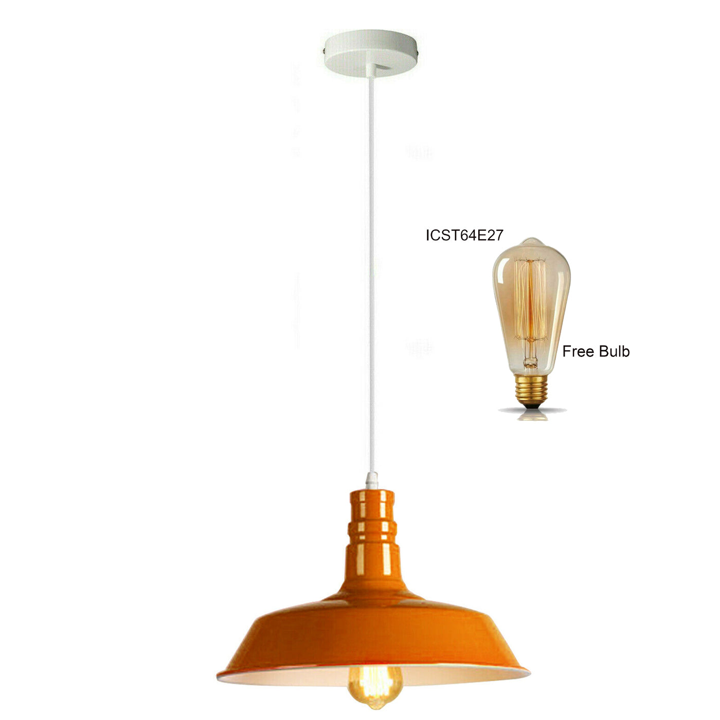 Metal Bowl Shade Pendant Light Chandelier Decorative Hanging Lamp Pendant Lighting Adjustable~1277-3