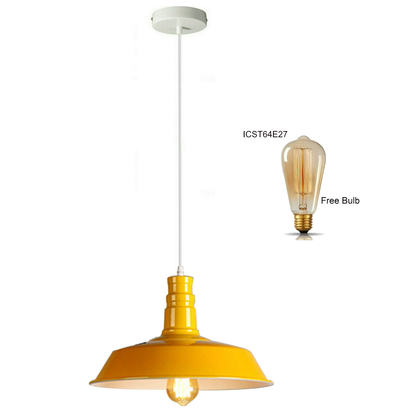 Metal Bowl Shade Pendant Light Chandelier Decorative Hanging Lamp Pendant Lighting Adjustable~1277-1