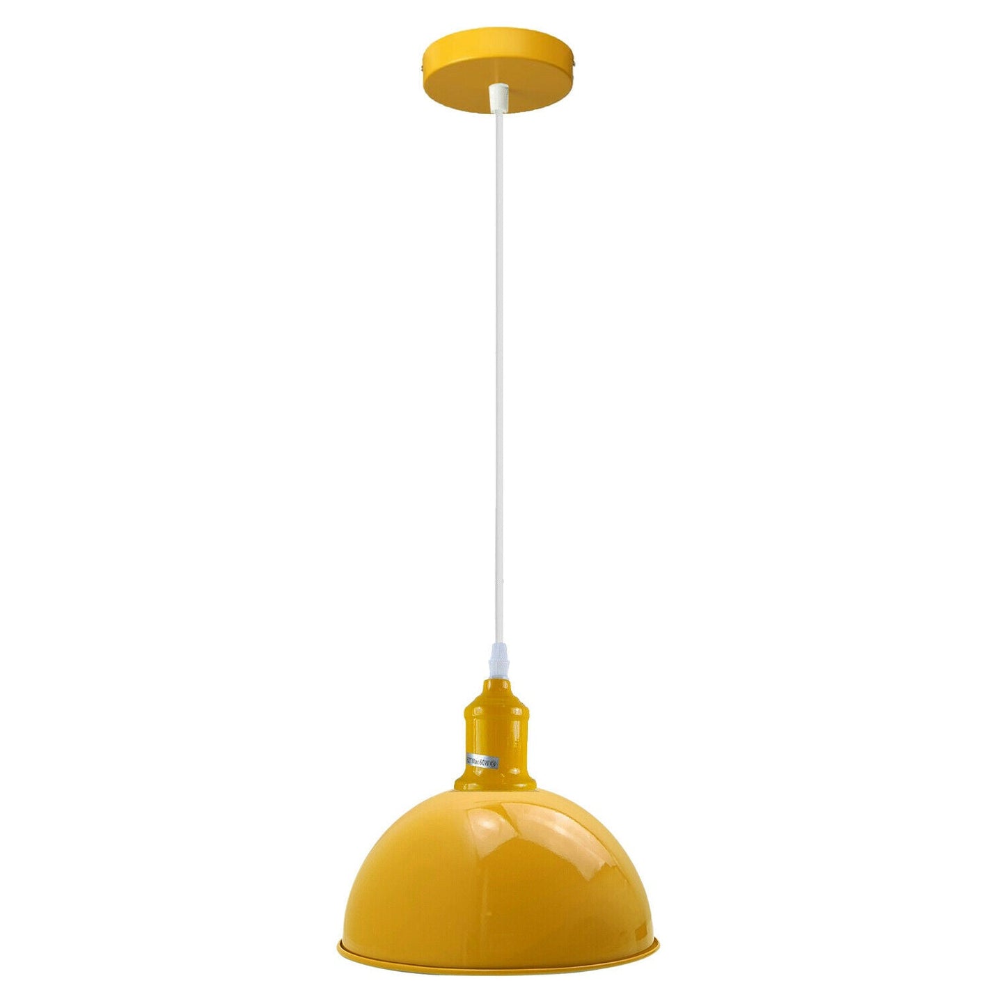 Modern Italian Yellow Chandelier Vintage Pendant Light Shade Industrial Hanging Ceiling Lighting Ideal for Dining Room, Bar, Clubs and Restaurants E27 Base-Dome 30cm~3629-0