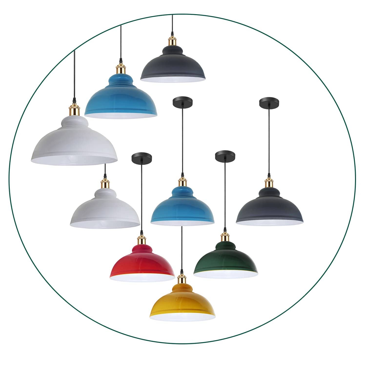 Retro Pendant Light Shade Vintage Industrial Ceiling Lighting LED Restaurant Loft With Free Bulb~2101-12