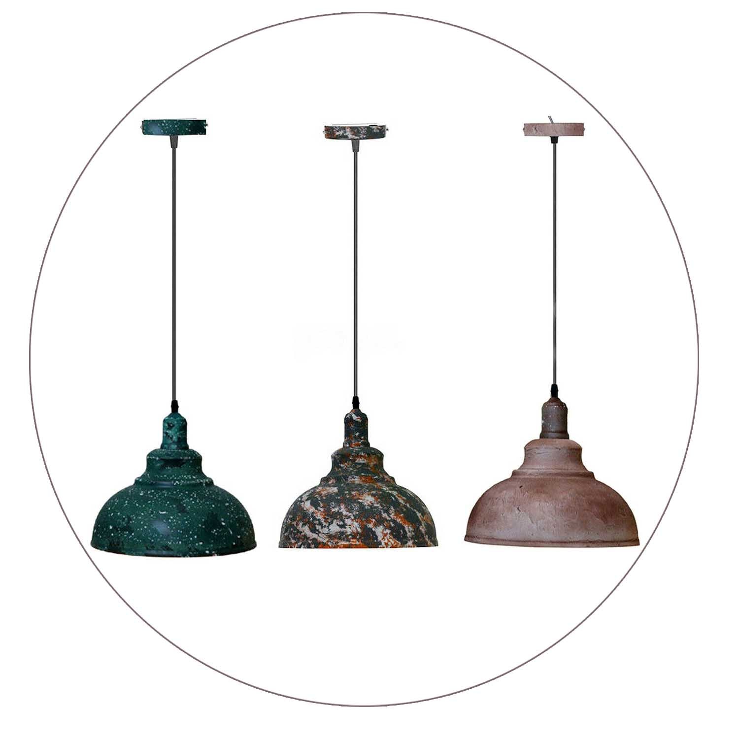 Modern Vintage Industrial Retro Loft Metal Ceiling Lamp Shade Pendant Lights~1286-6