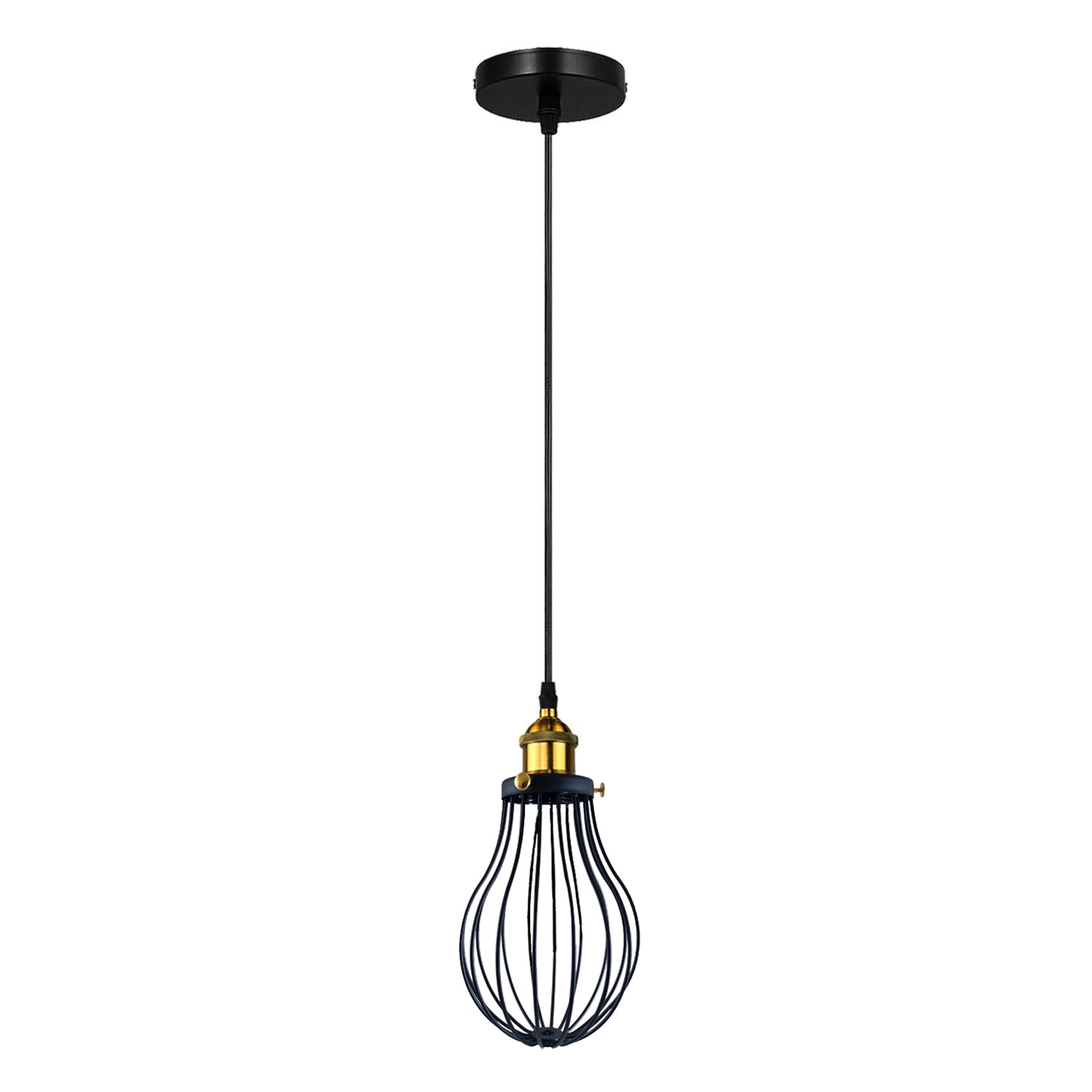 Industrial 3 heads Black hanging Pendant Accessories Ceiling Light Cover Decorative Cage light fixture~3427-1